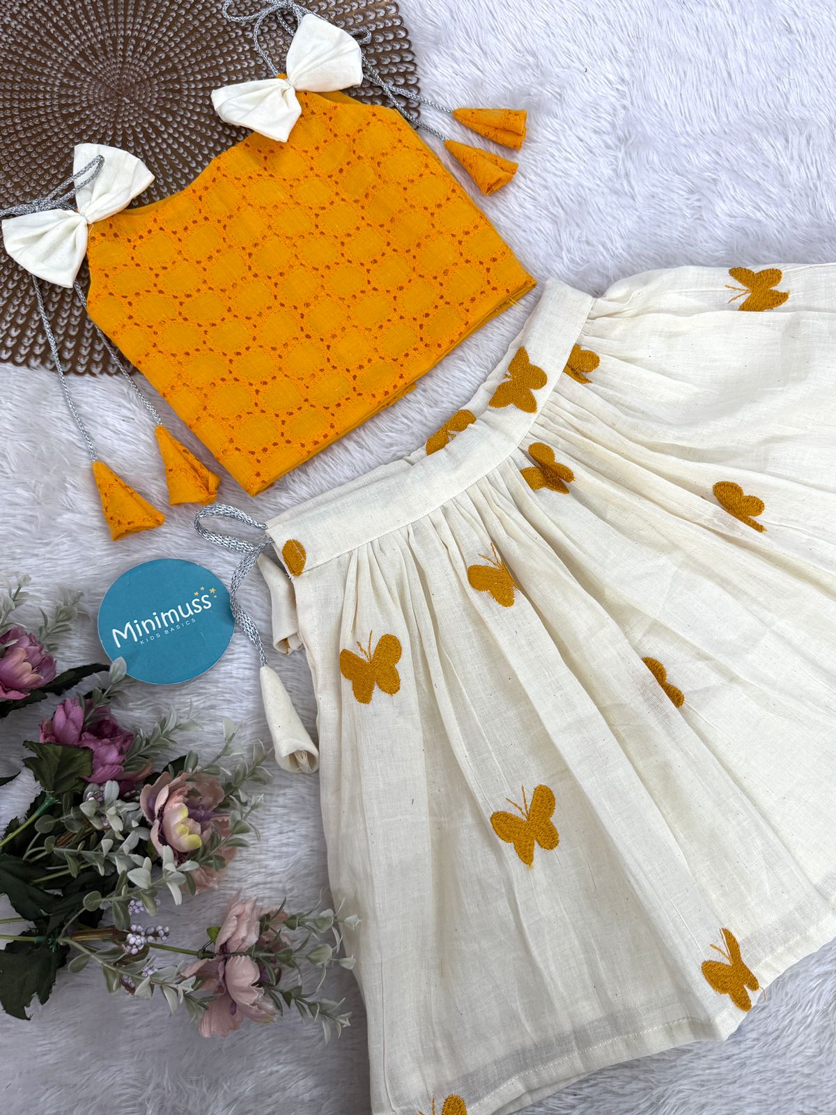 SUMMER CIRCUS-S02 YELLOW SKIRT SET