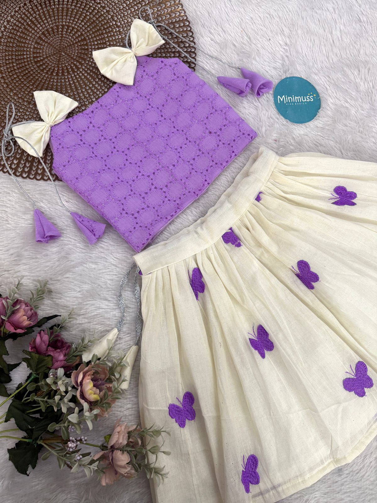 SUMMER CIRCUS-S01 LAVENDER SKIRT SET