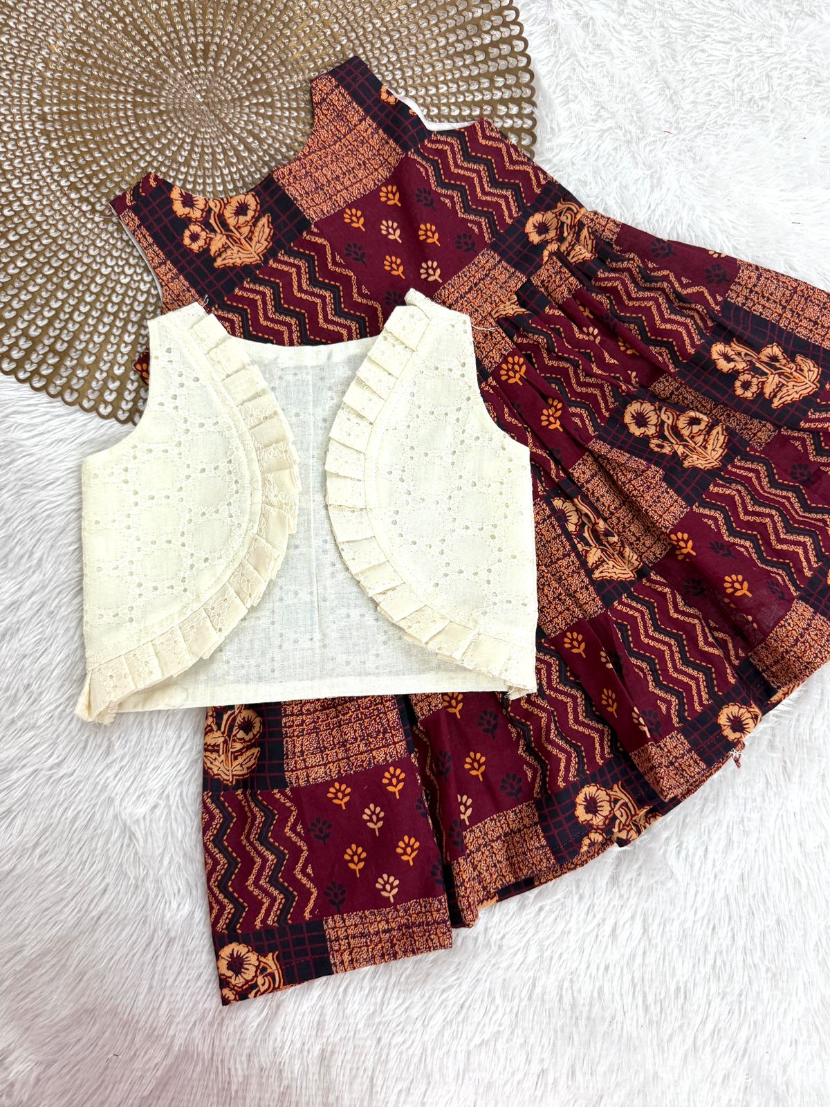 TINY TUSKER-F03- 2 IN 1 WINE FROCK