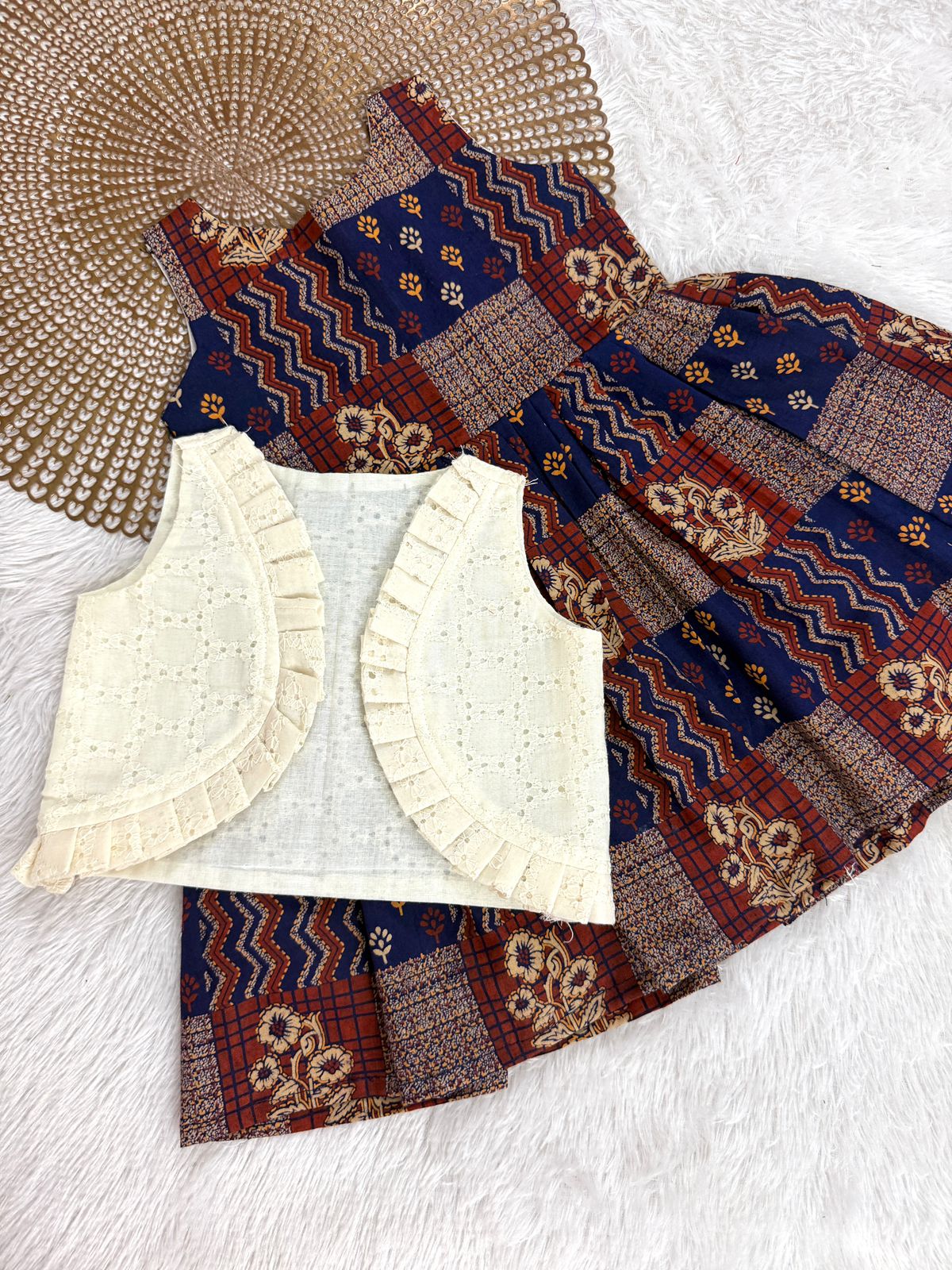 TINY TUSKER-F04- 2 IN 1 NAVY BLUE FROCK