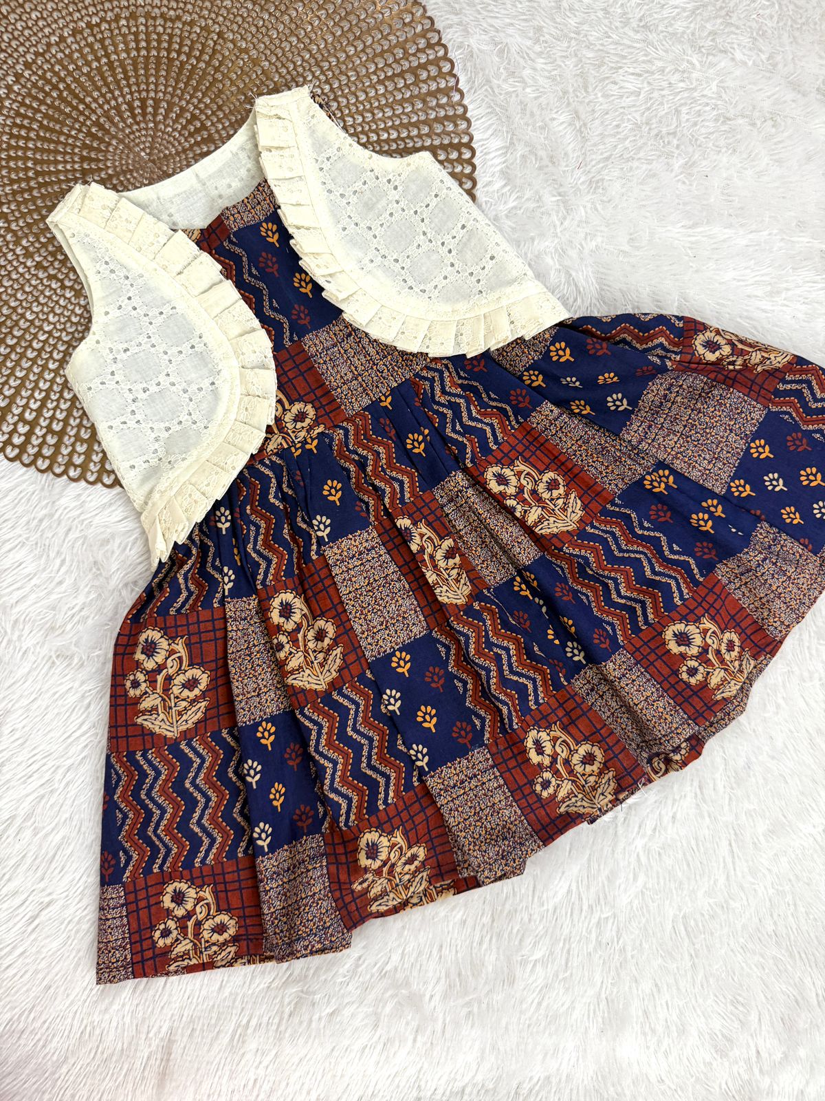 TINY TUSKER-F04- 2 IN 1 NAVY BLUE FROCK