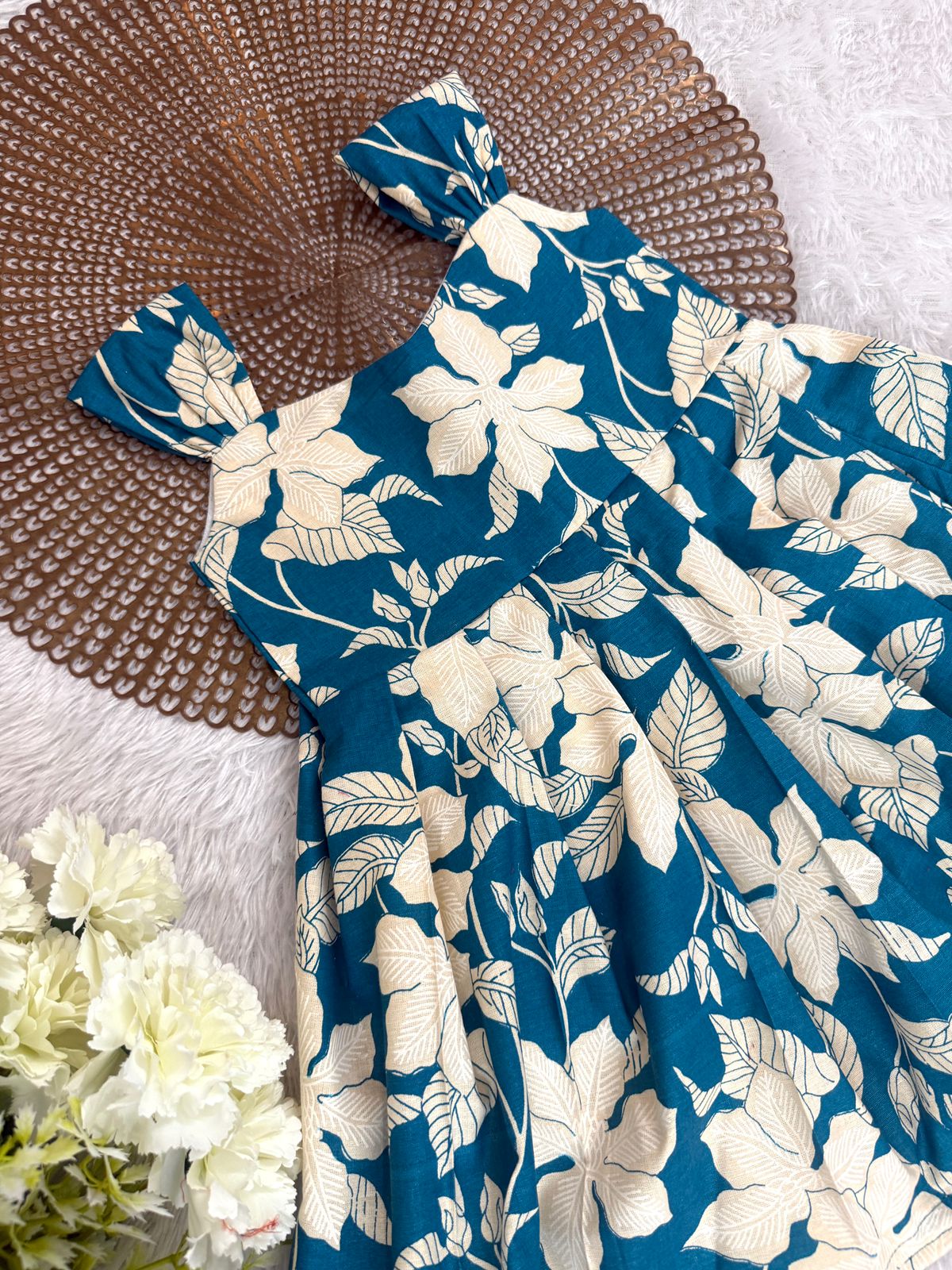 SUNBLUSH-F08-BLUE FLORAL FROCK