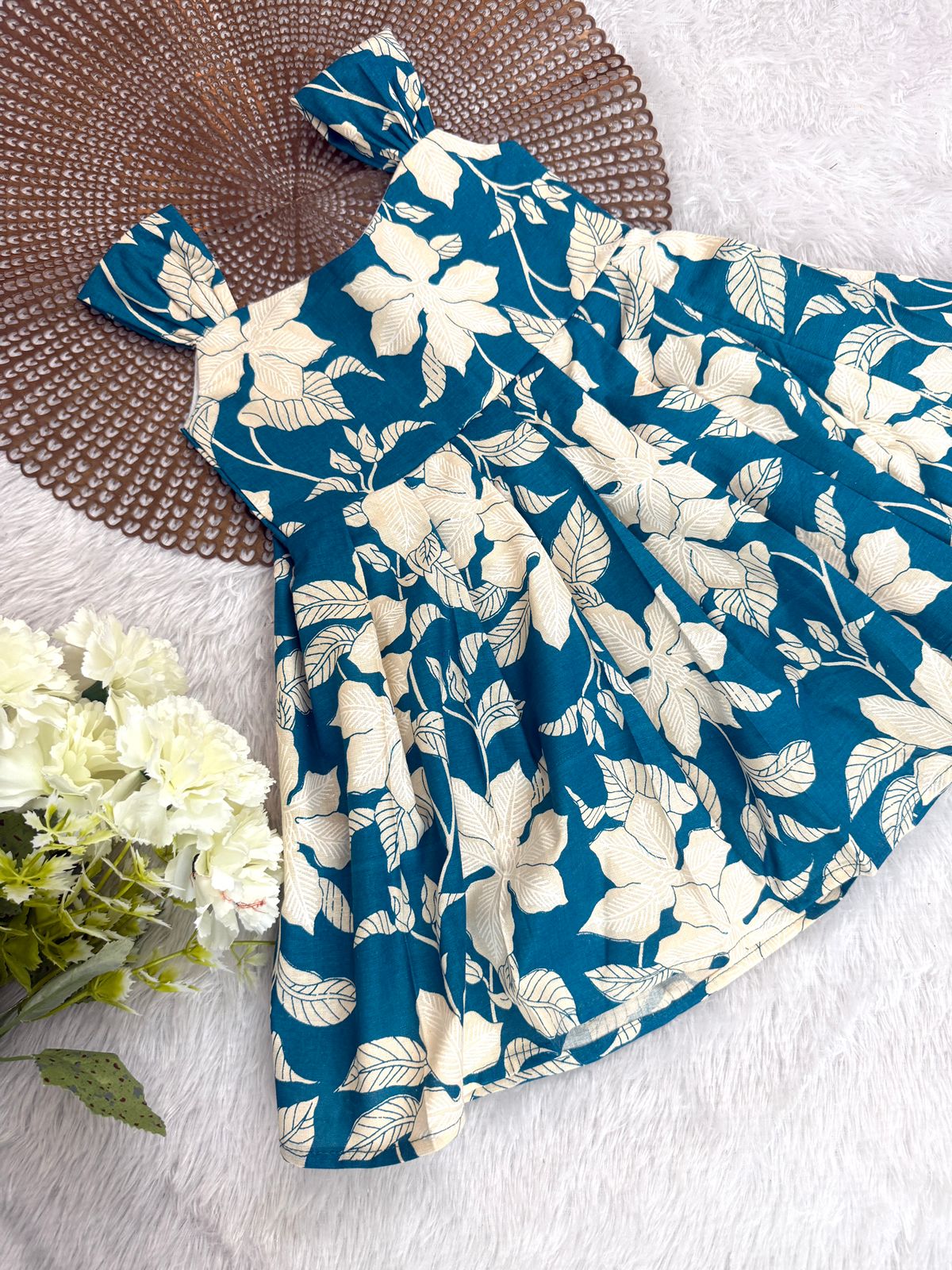 SUNBLUSH-F08-BLUE FLORAL FROCK