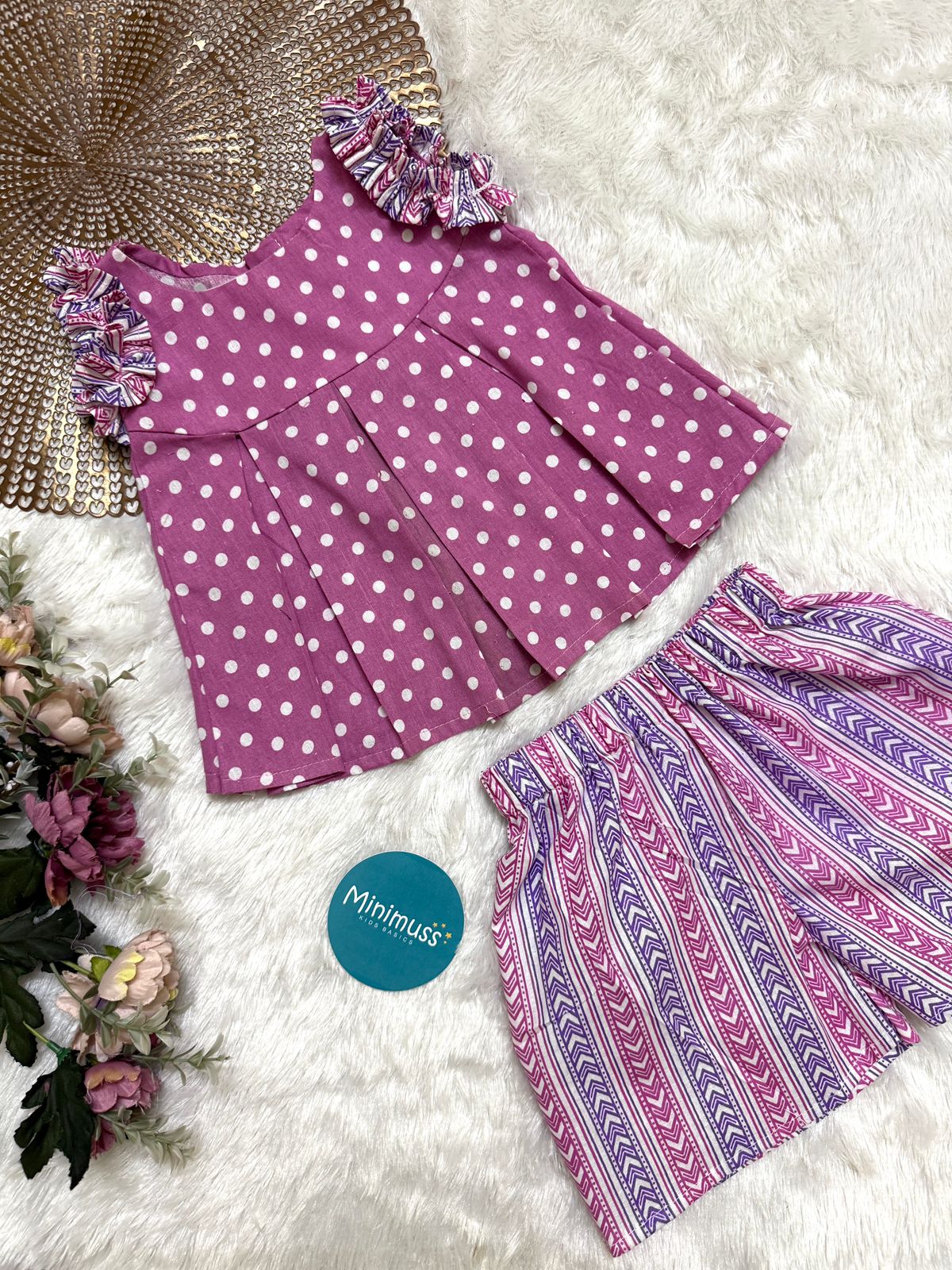 Twinkle - DC004 LAVENDER POLKA Co-ord set