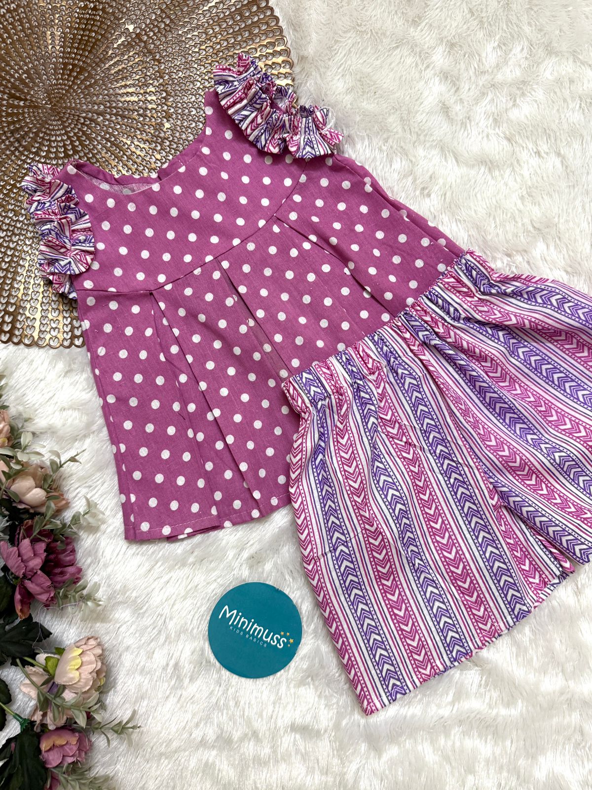 Twinkle - DC004 LAVENDER POLKA Co-ord set