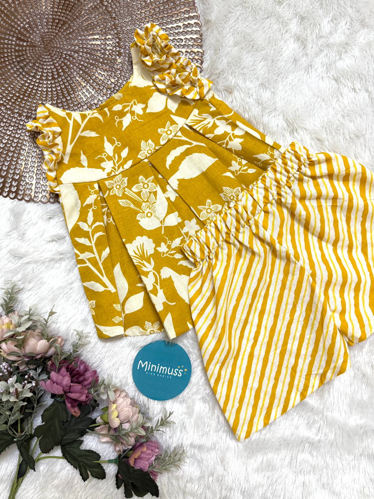 Twinkle - DC005 YELLOW POLKA Co-ord set