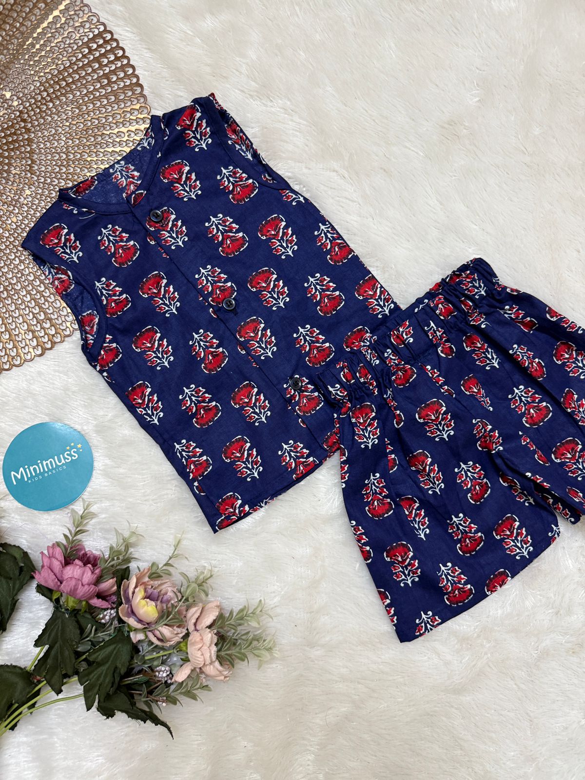 DAILY PLAY- DC020 INDIGO RED COORD SET