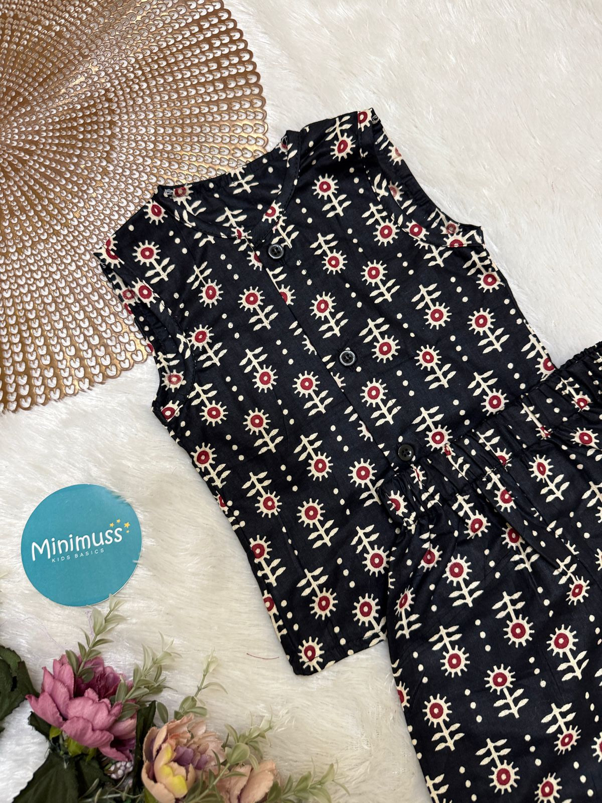 DAILY PLAY- DC031 BLACK RED  COORD SET