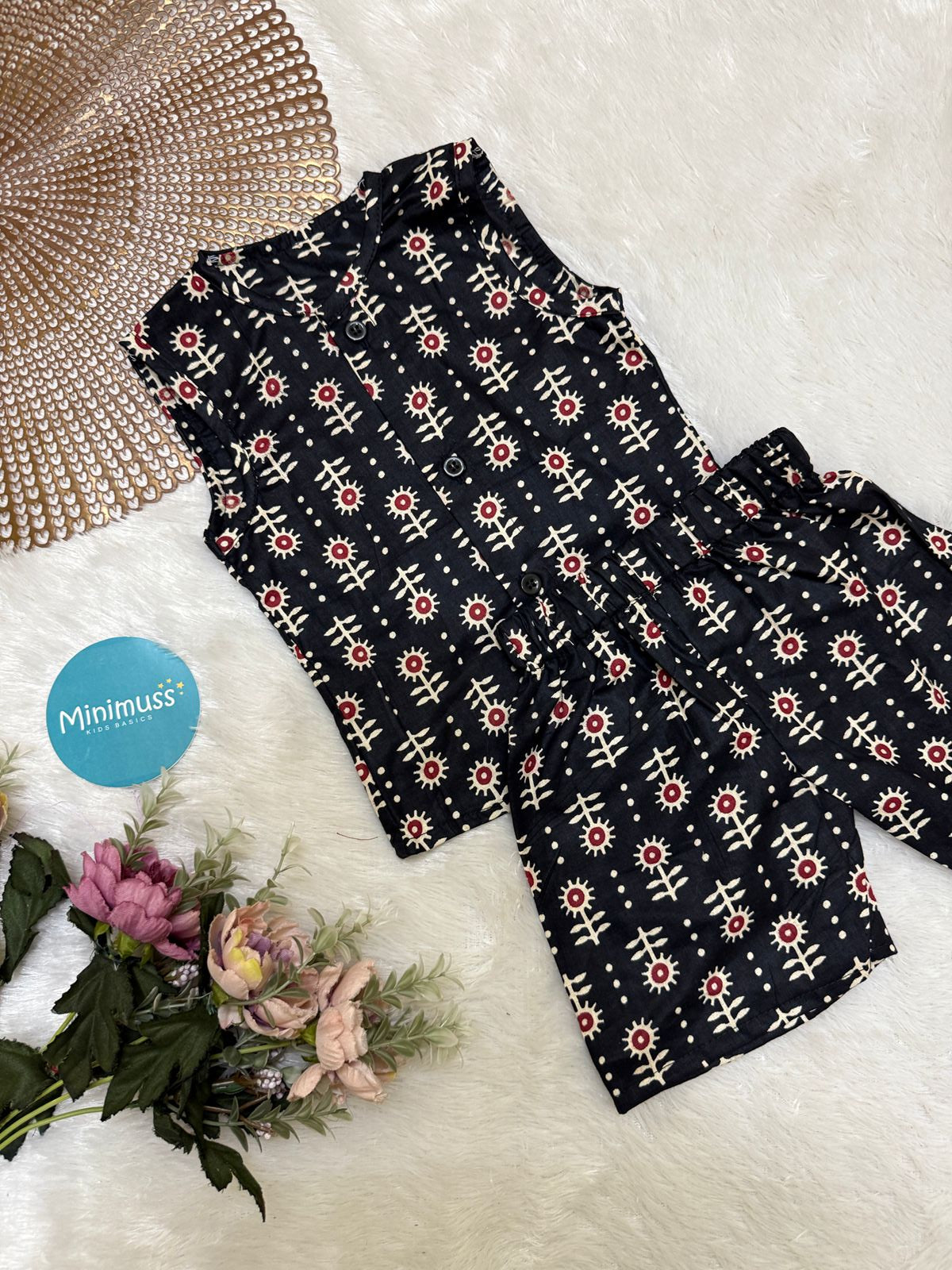 DAILY PLAY- DC031 BLACK RED  COORD SET