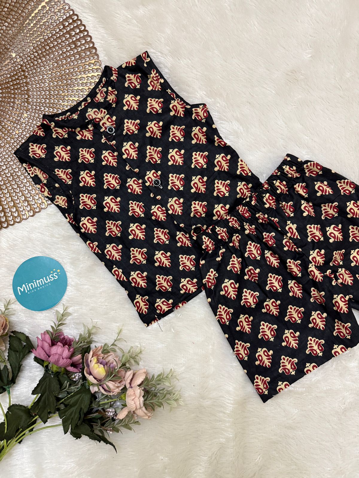 DAILY PLAY- DC034 BLACK  COORD SET