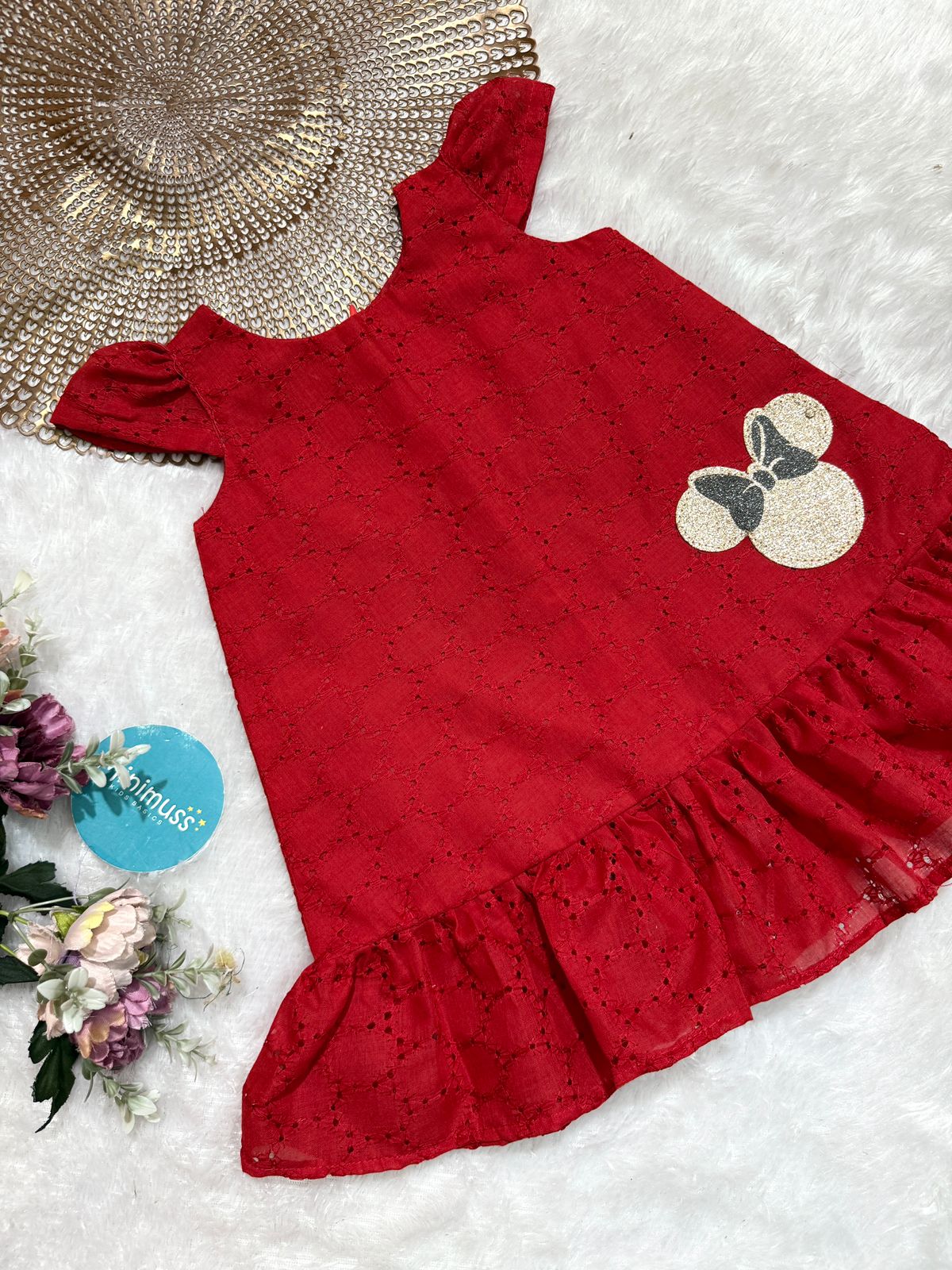 MINNIE EDIT- DC044 RED HAKOBA FROCK