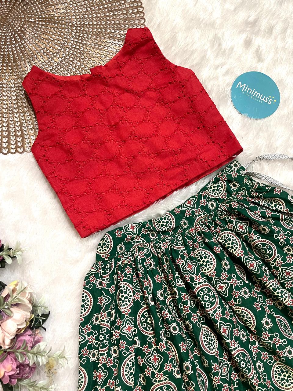 HERTIAGE BLOOM-S18 TOP AND SKIRT