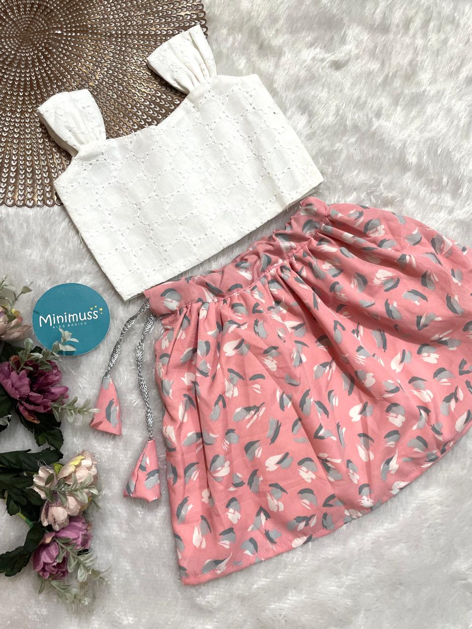 PINKY POP-S12 PINK TOP AND SKIRT