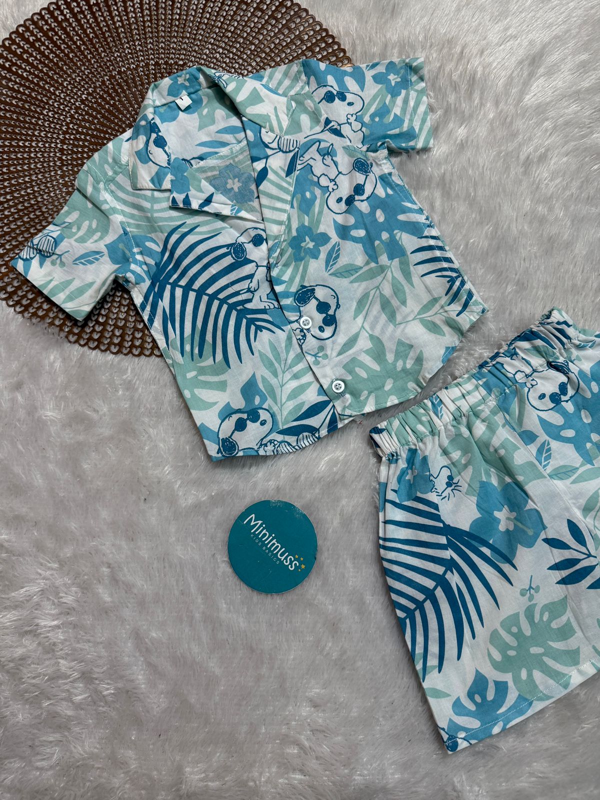 COOL CUB-DC075- BOYS BLUE  CO-ORD SET