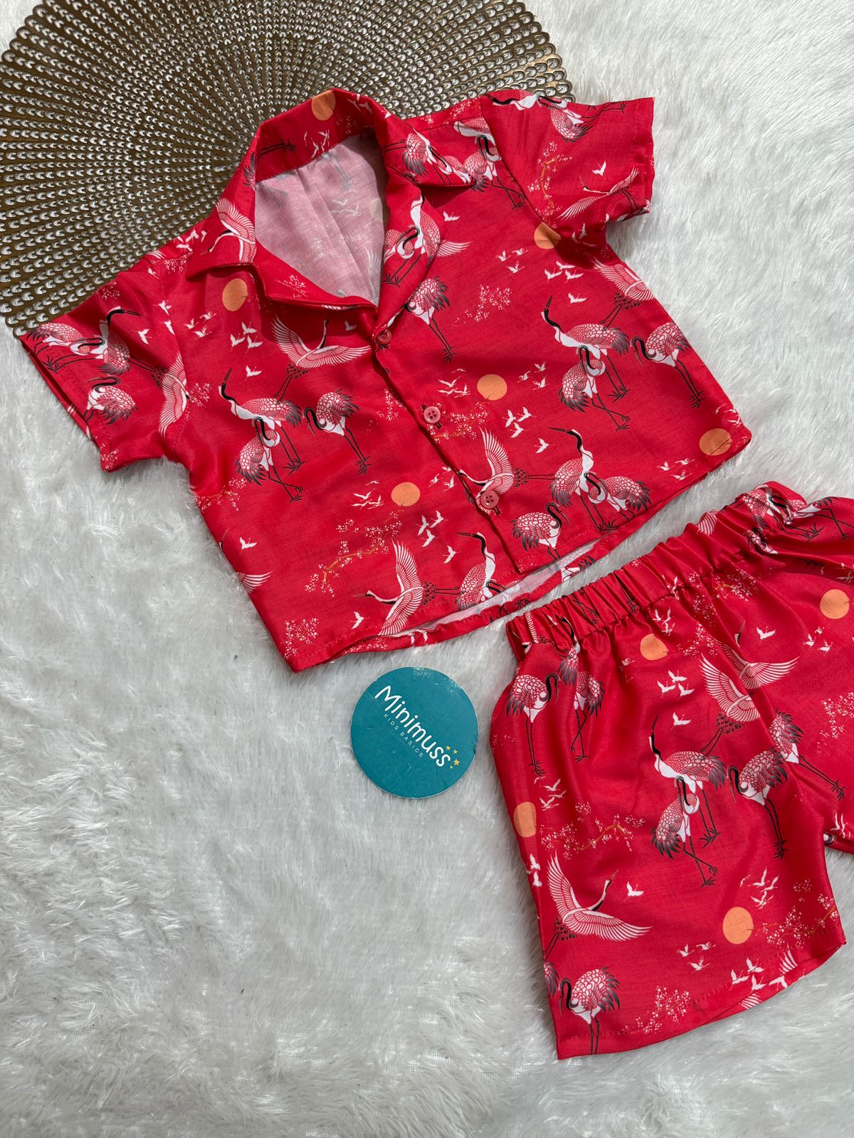 COOL CUB-DC077- BOYS ORGANE CO-ORD SET