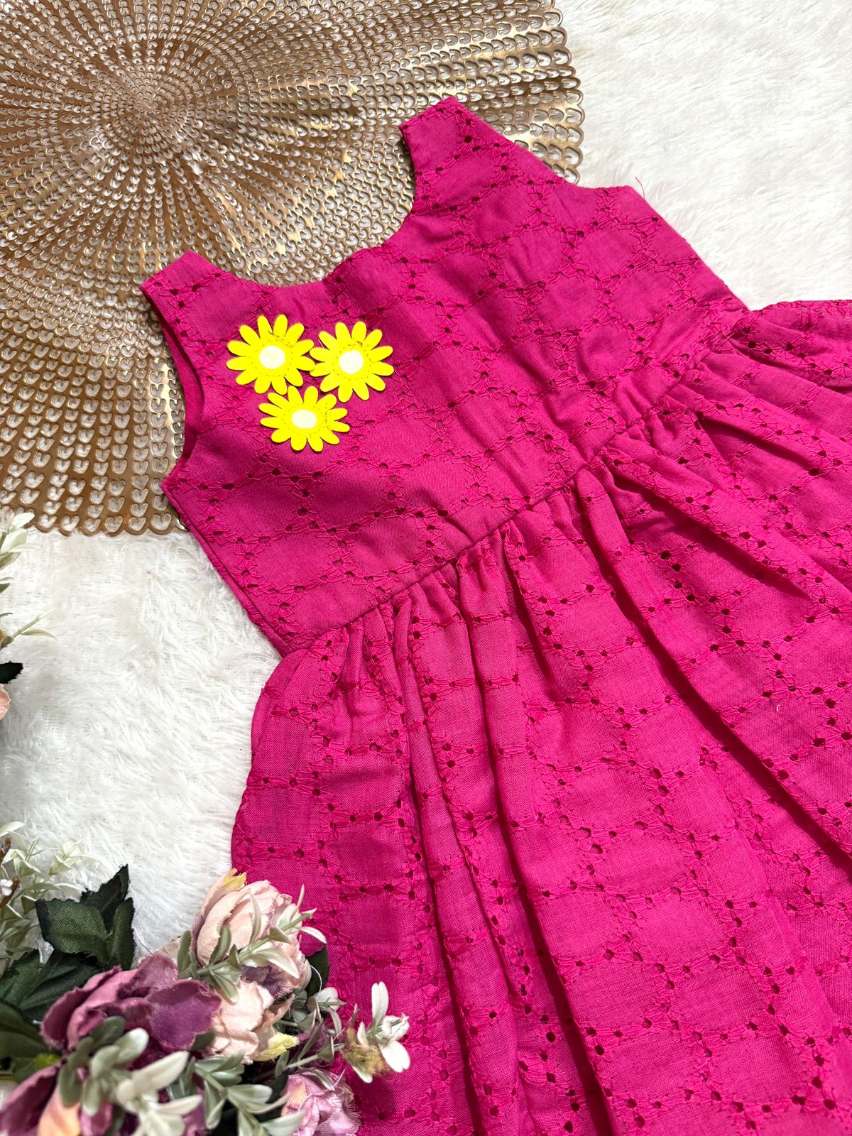 PLAYFULL PRINCESS- DC112 PINK HAKOBA FROCK