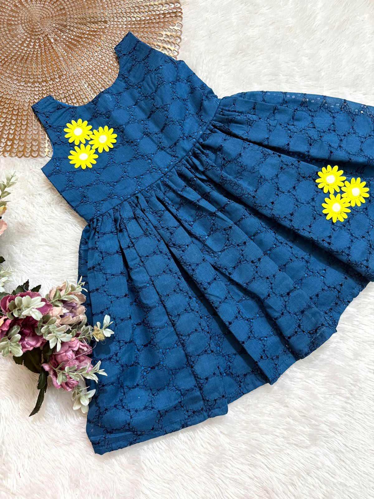 PLAYFULL PRINCESS- DC116 TEAL HAKOBA FROCK