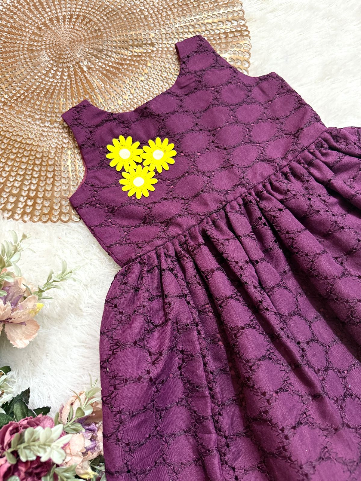 PLAYFULL PRINCESS- DC115 PURPLE HAKOBA FROCK
