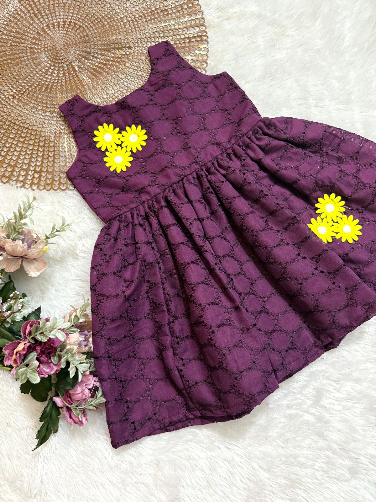PLAYFULL PRINCESS- DC115 PURPLE HAKOBA FROCK