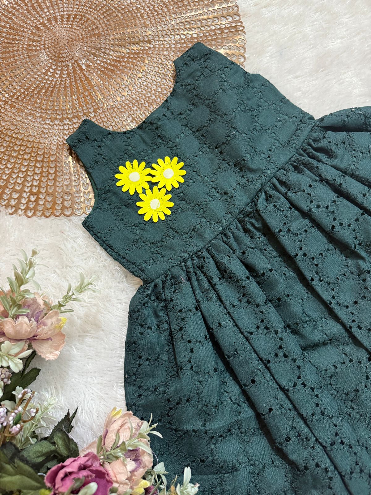 PLAYFULL PRINCESS- DC114 GREEN HAKOBA FROCK
