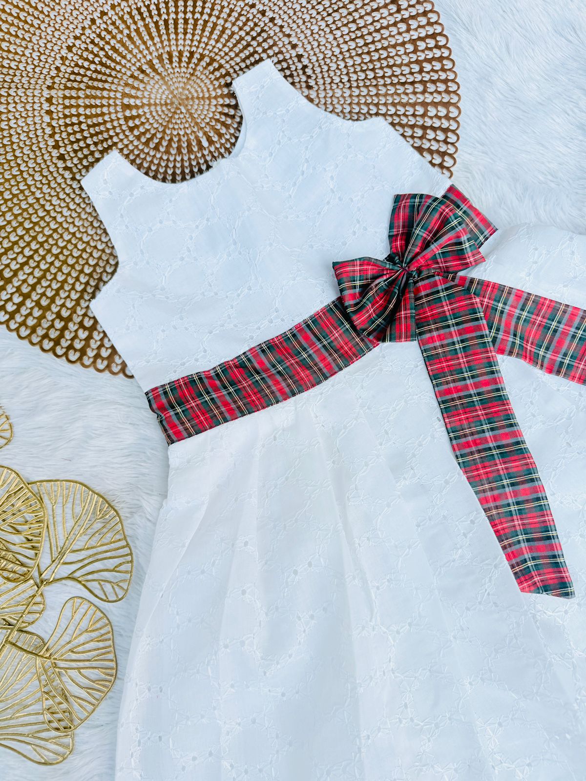 MERRY MINIMUSS- CP032-WHITE BOW FROCK