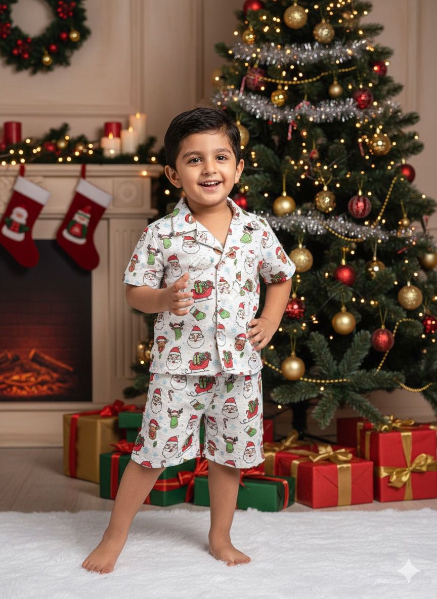 MERRY MINIMUSS- CP038-WHITE GIFT BOYS CO-ORD SET
