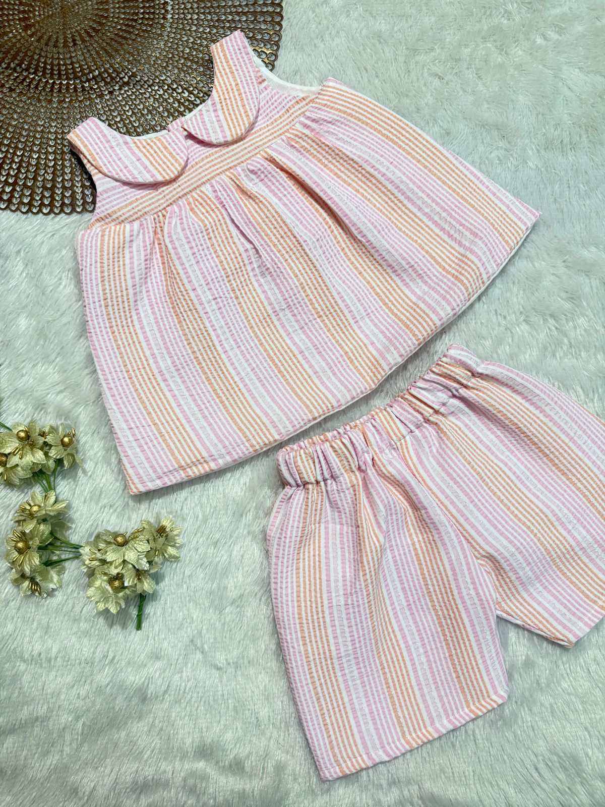 Twinkle - CP039-PINK STRIPES CO-CORD SET