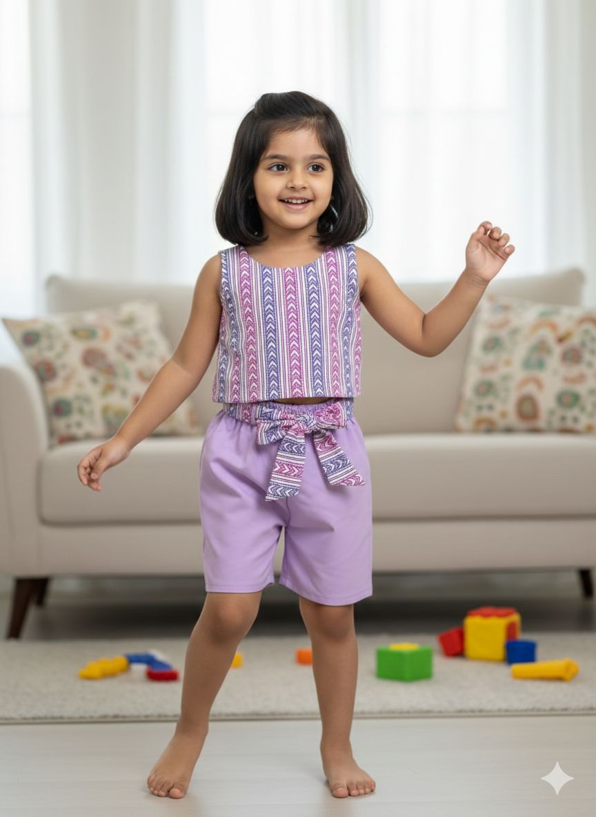 Twinkle - FS036- LAVENDER CO-ORD SET