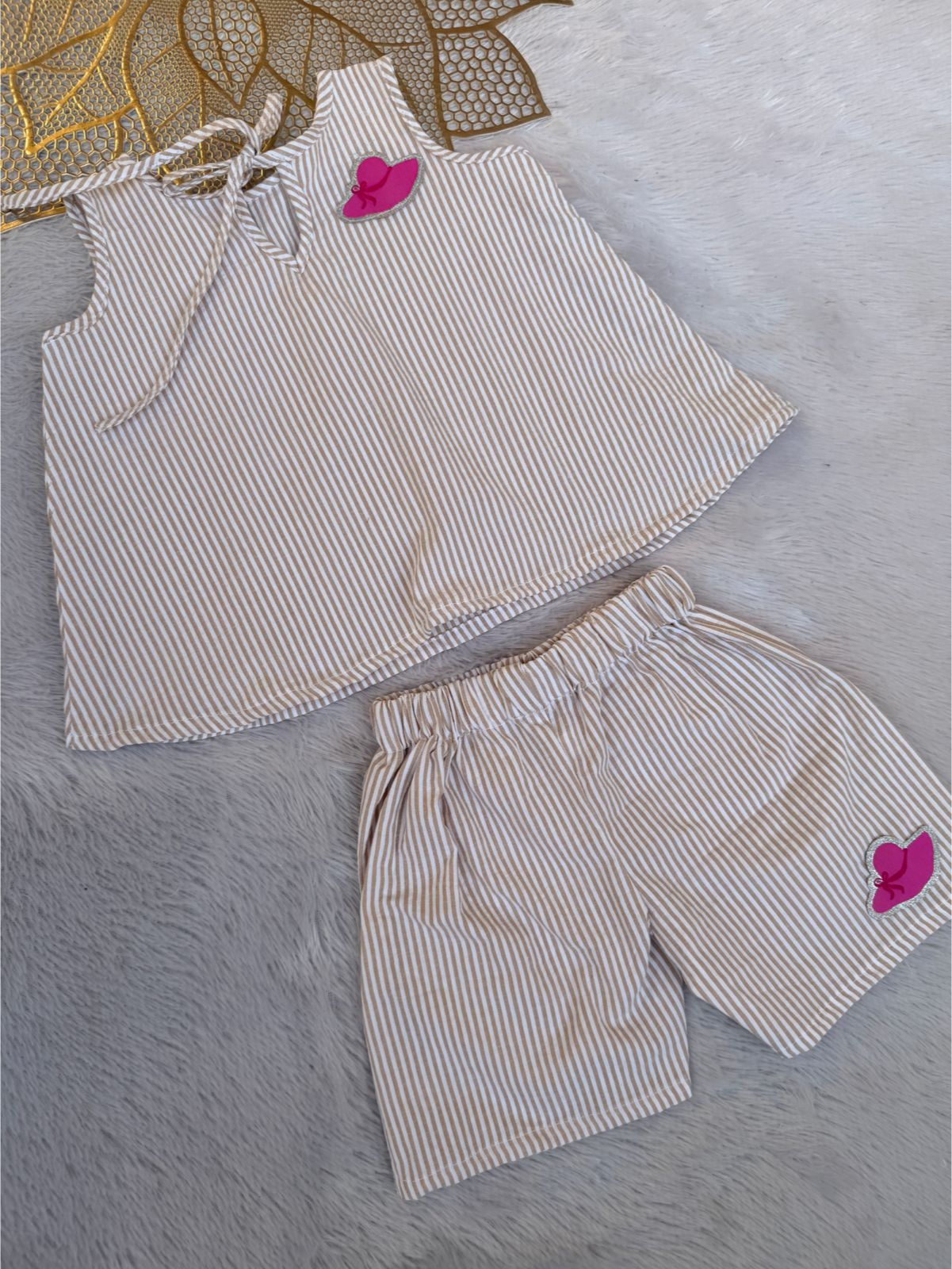 Twinkle - FS043- OATMEAL COORD SET