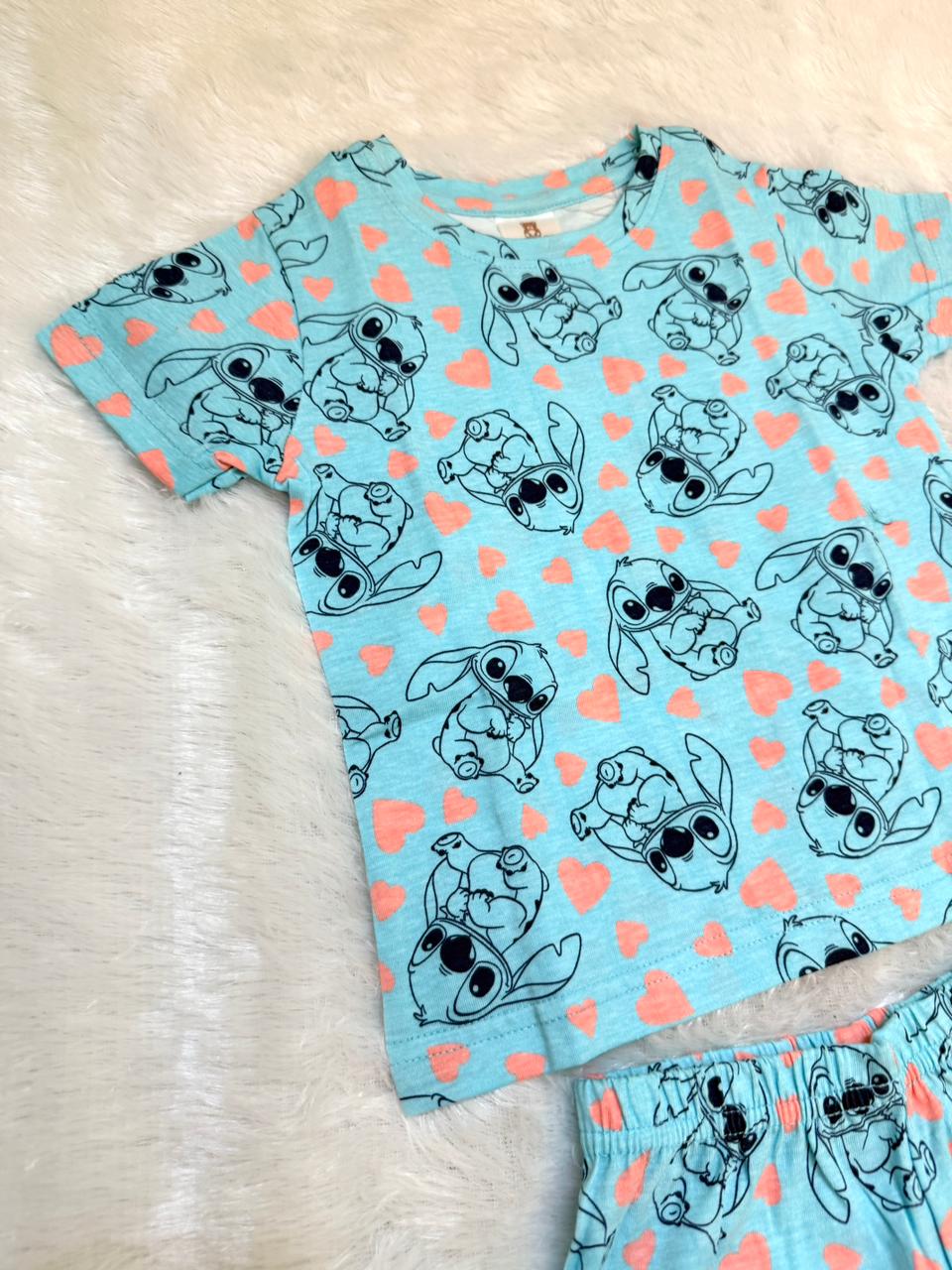 HAPPY LITTLES-HL009-BABY BLUE SHORT SET