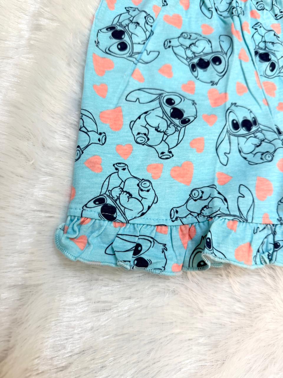 HAPPY LITTLES-HL009-BABY BLUE SHORT SET