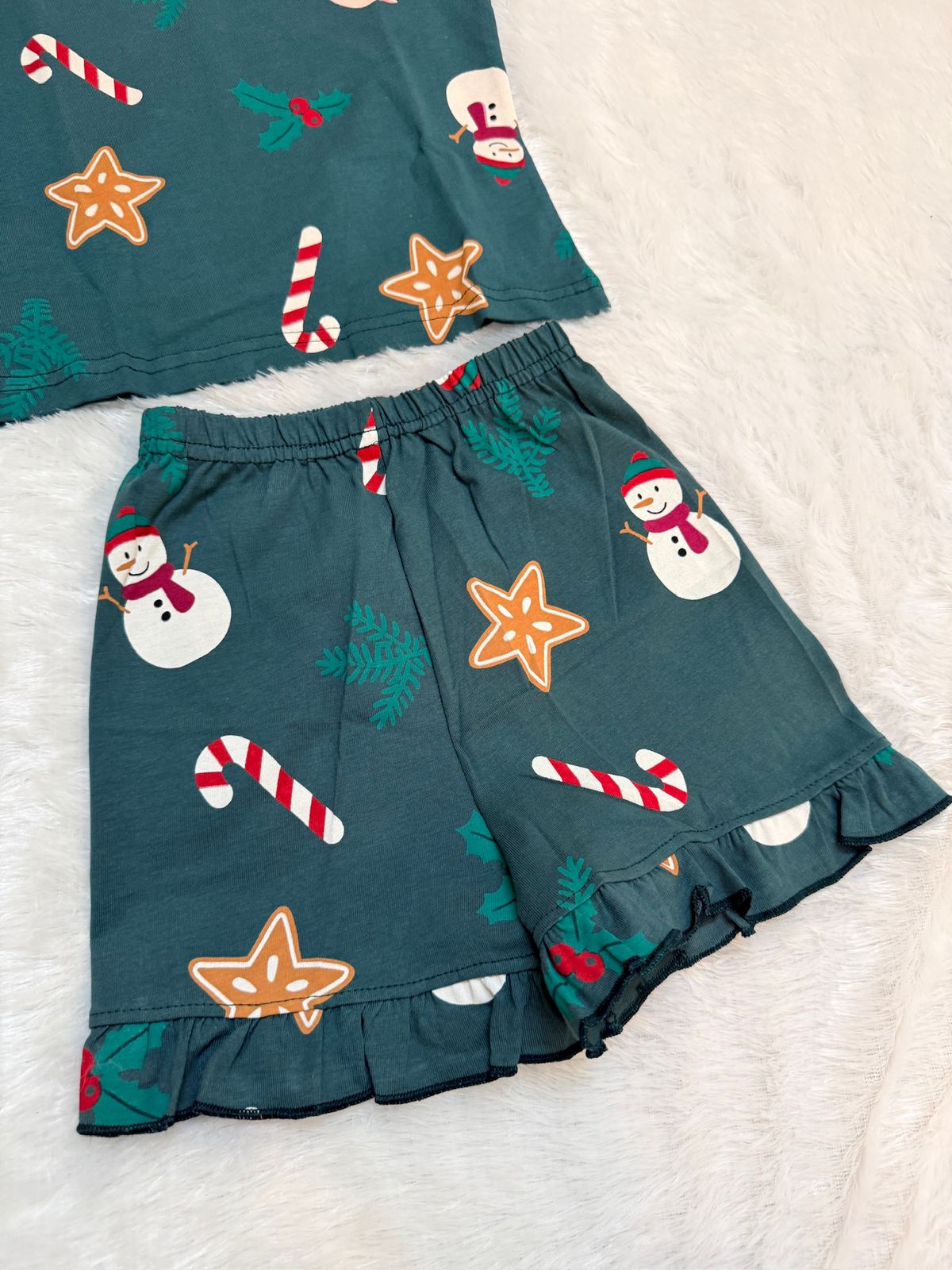 HAPPY LITTLES-HL010 -CASTLETON GREEN SHORT SET