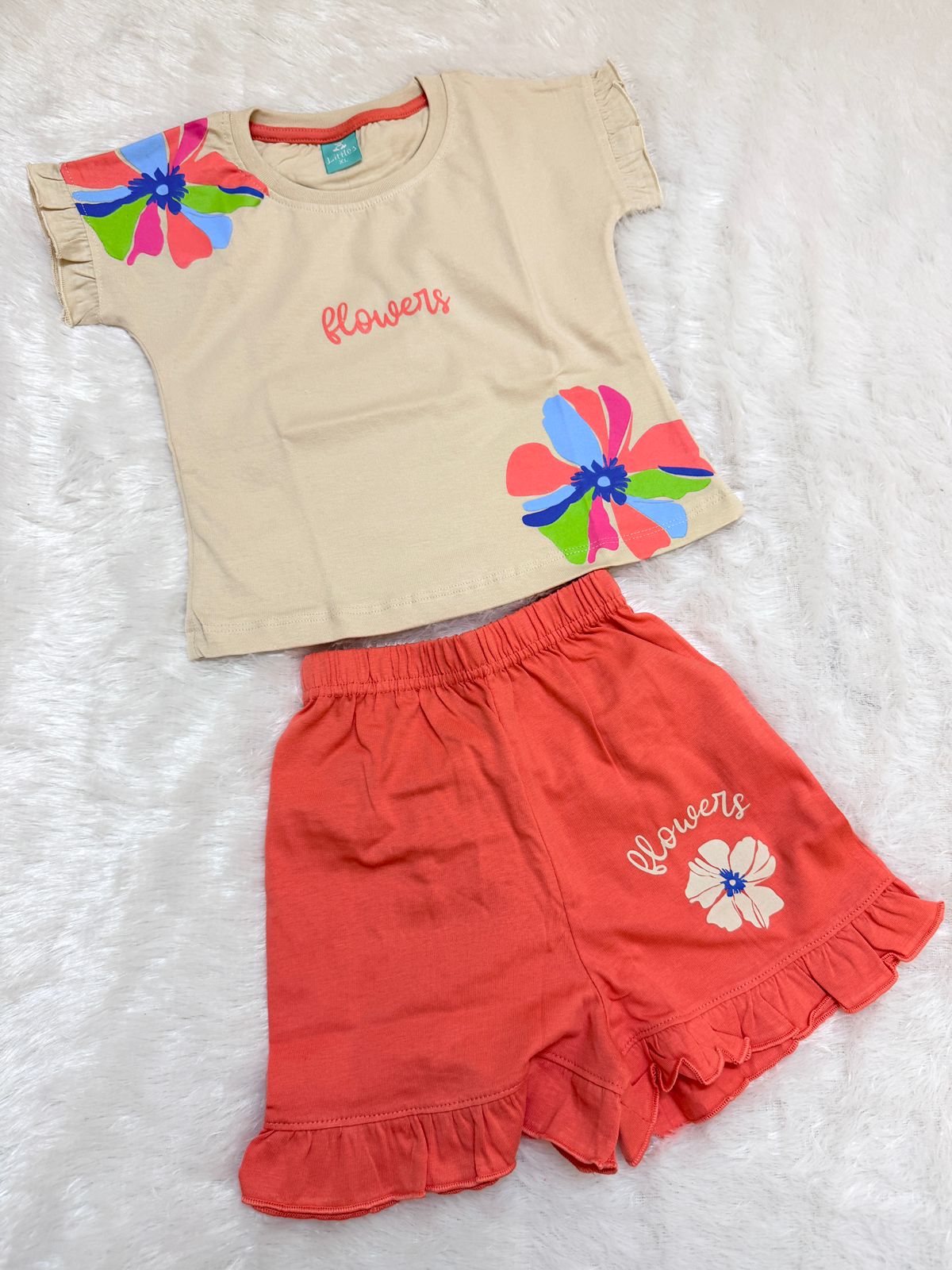 HAPPY LITTLES-HL013 - CAEAM SHORT SET