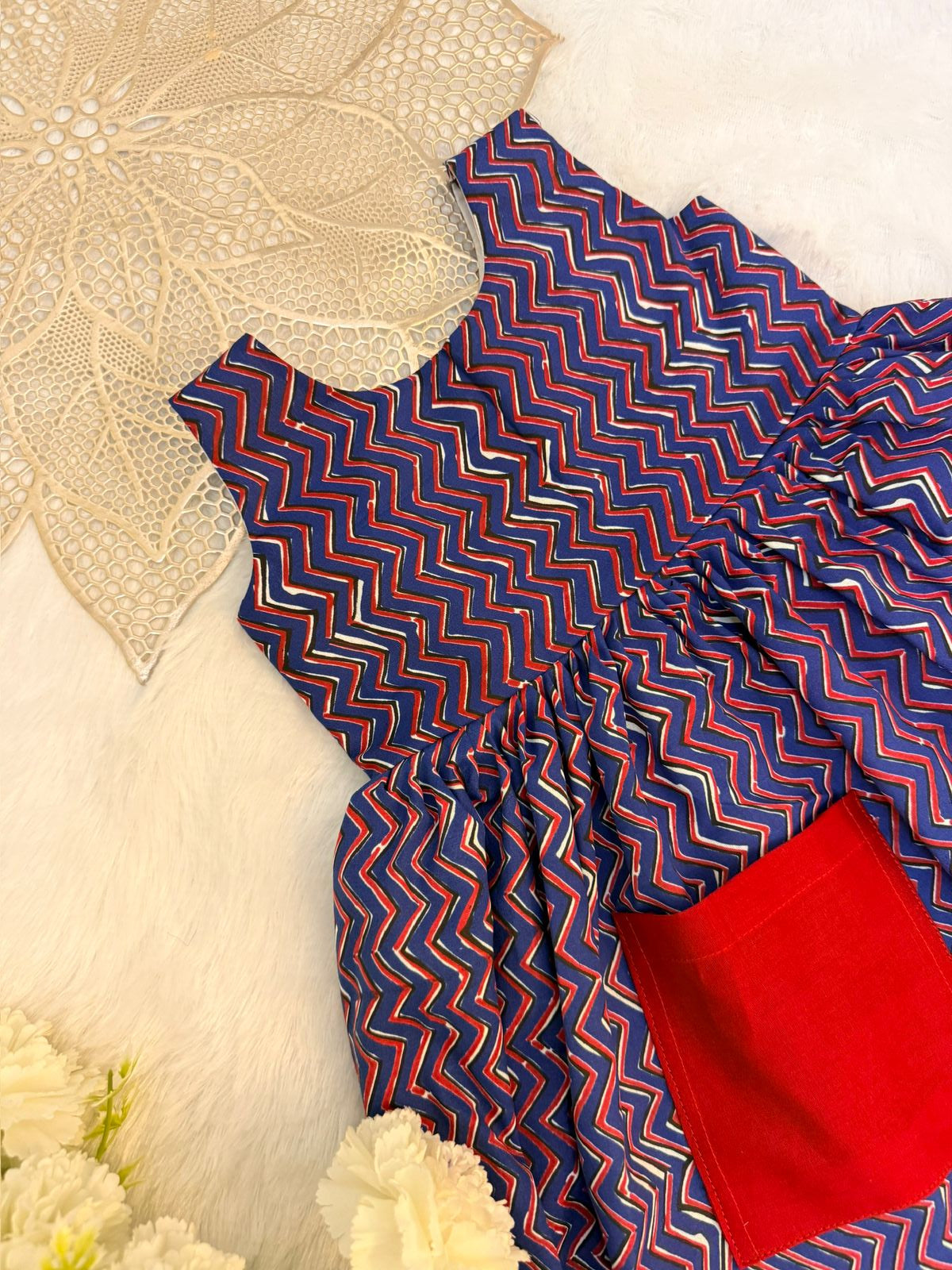 MEGA SALE -M237-  BLUE  FROCK