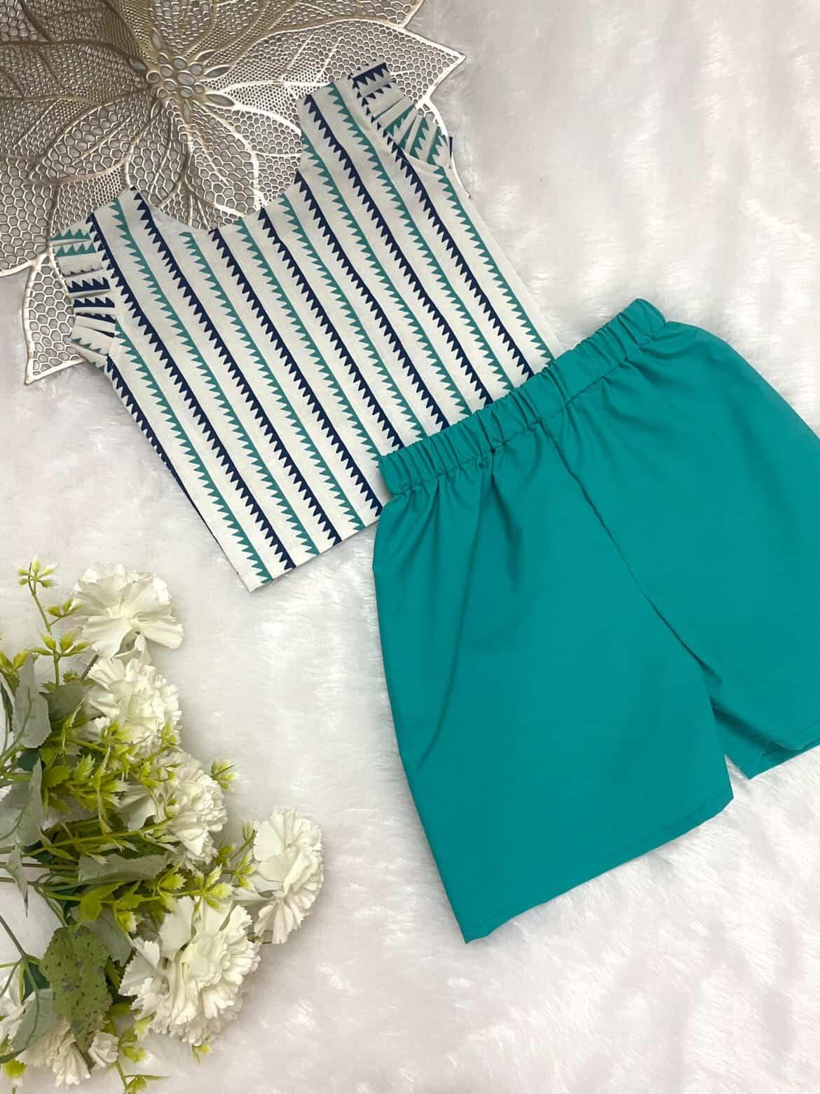 Twinkle - FS037- TEAL CO-ORD SET