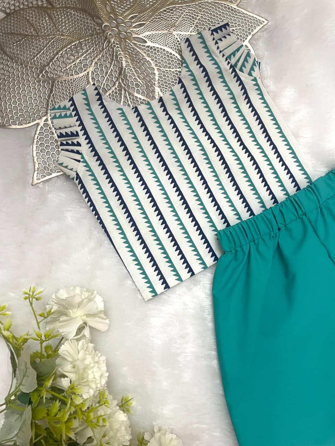 Twinkle - FS037- TEAL CO-ORD SET