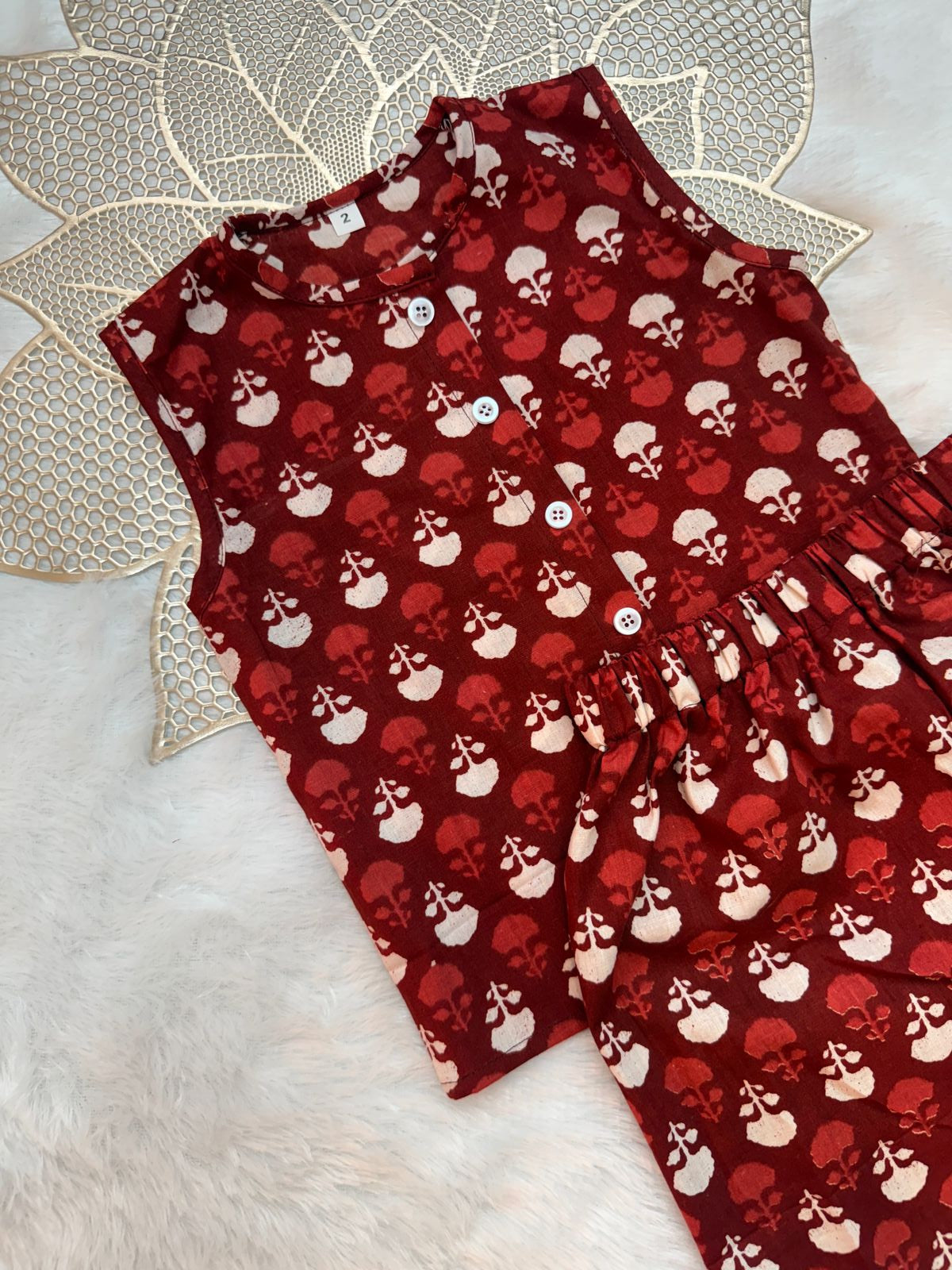 SUMMER -SC105-RED COORD SET