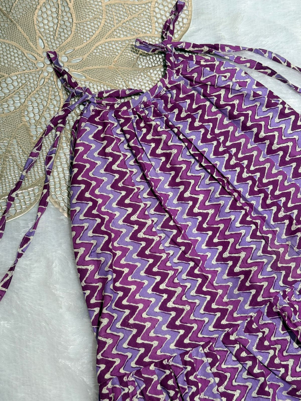 MINI GLOW- SC402- PURPLE MINIGLOW FROCK
