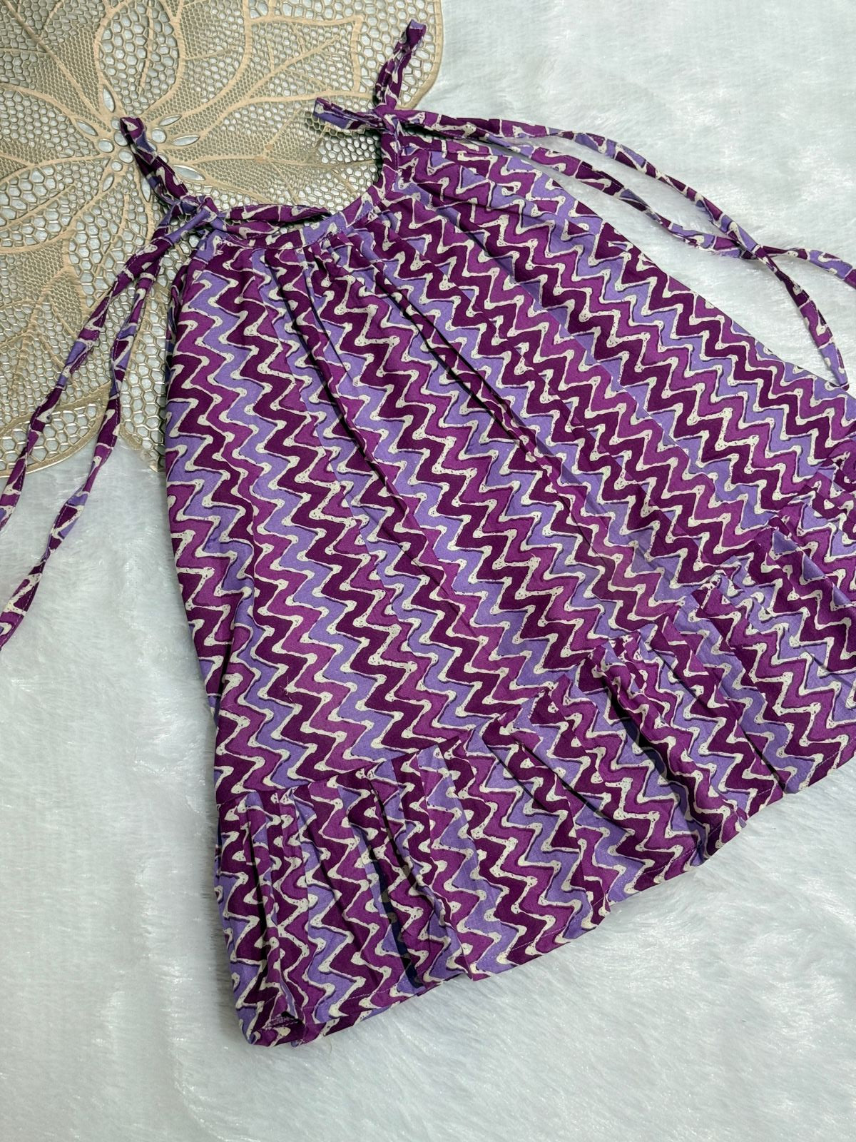 MINI GLOW- SC402- PURPLE MINIGLOW FROCK