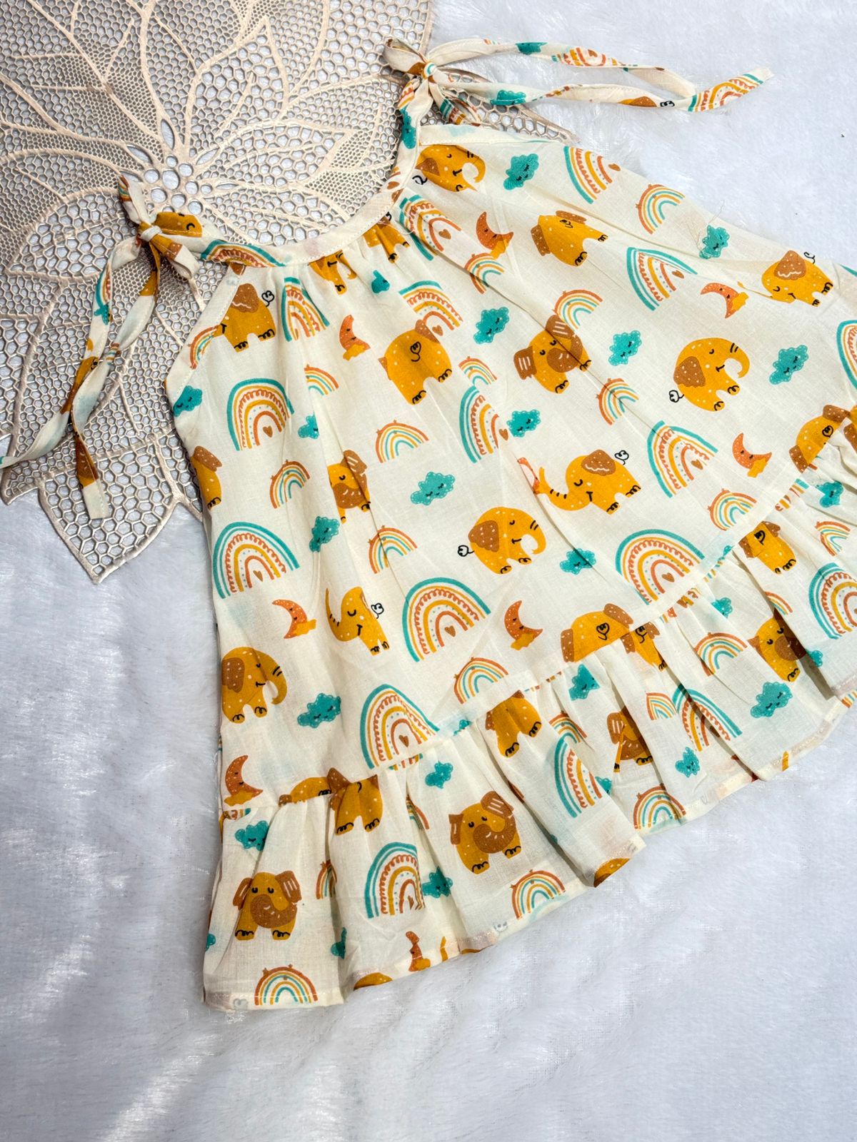 MINI GLOW- SC411- YELLOW ELEPHANT FROCK