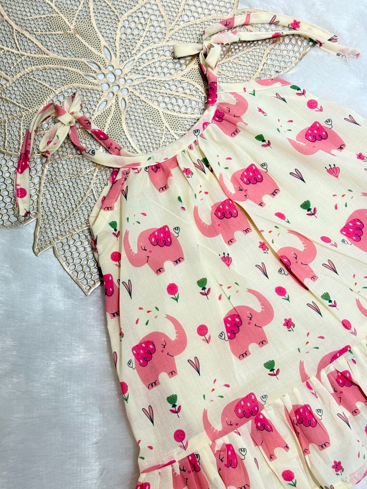MINI GLOW- SC413- PINK ELEPHANT FROCK
