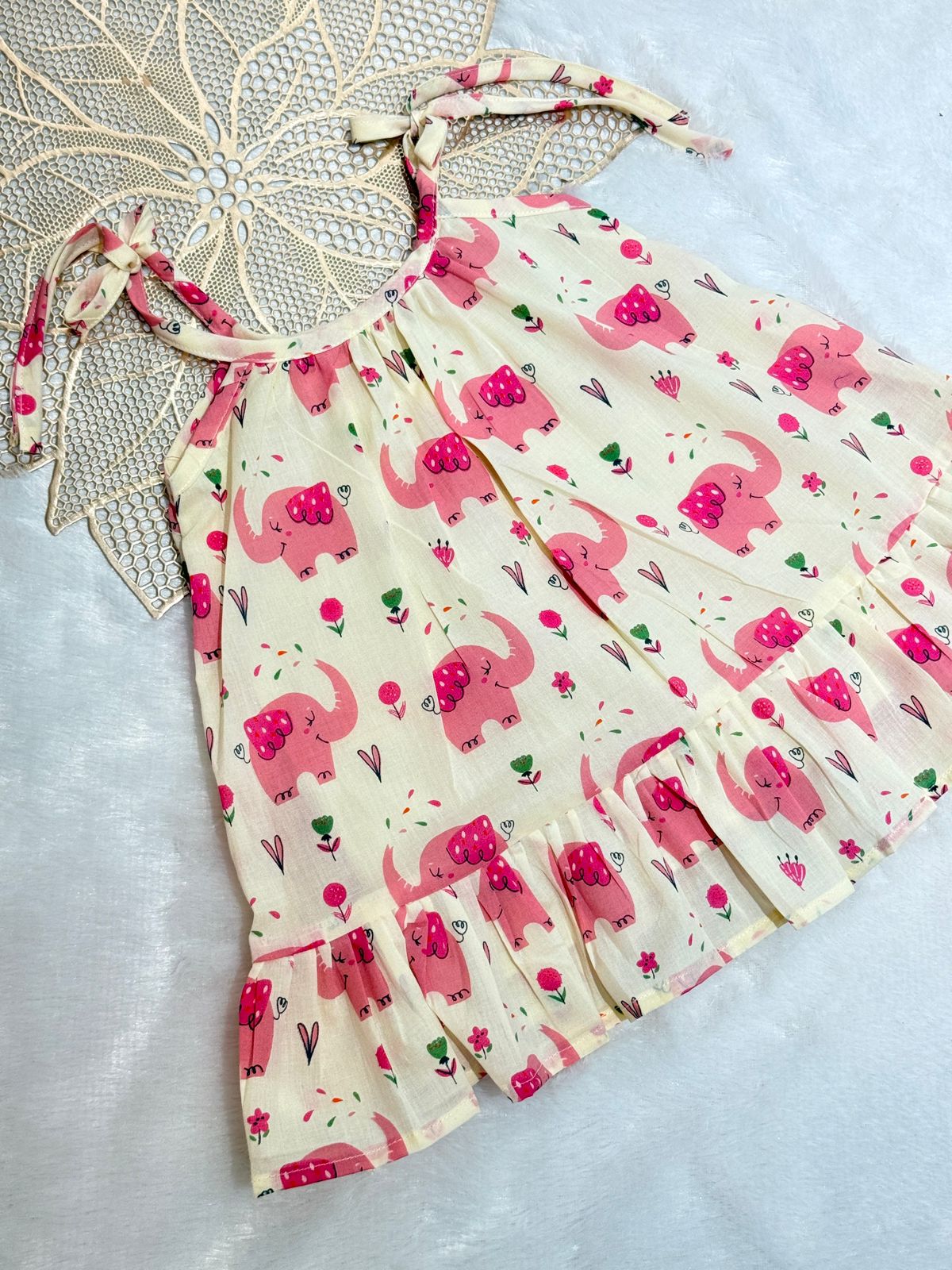 MINI GLOW- SC413- PINK ELEPHANT FROCK