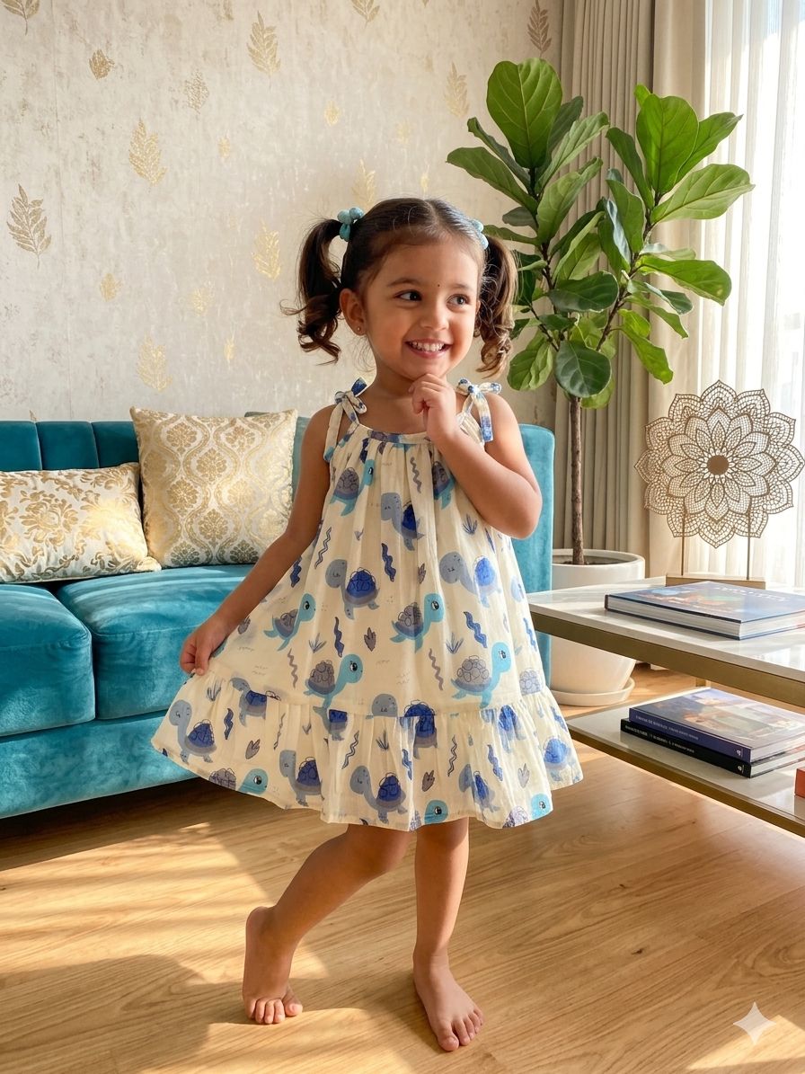 MINI GLOW- SC414- BLUE TORTOISE  FROCK