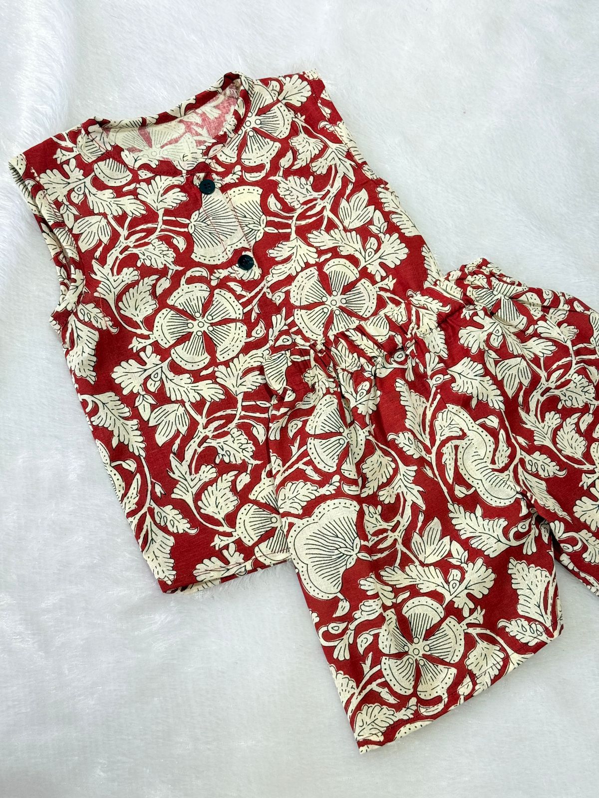 DAILY PLAY-SC504 RUST PAISLEY SUMMER COORD SET