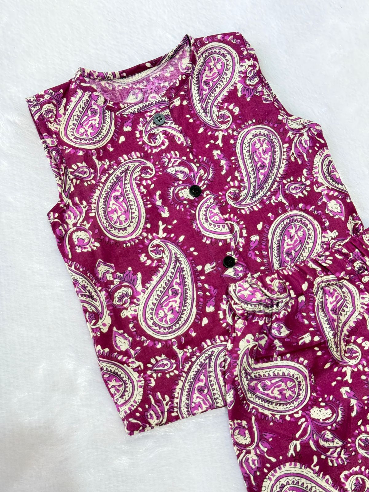 DAILY PLAY-SC503-PURPLE PAISLEY SUMMER COORD SET
