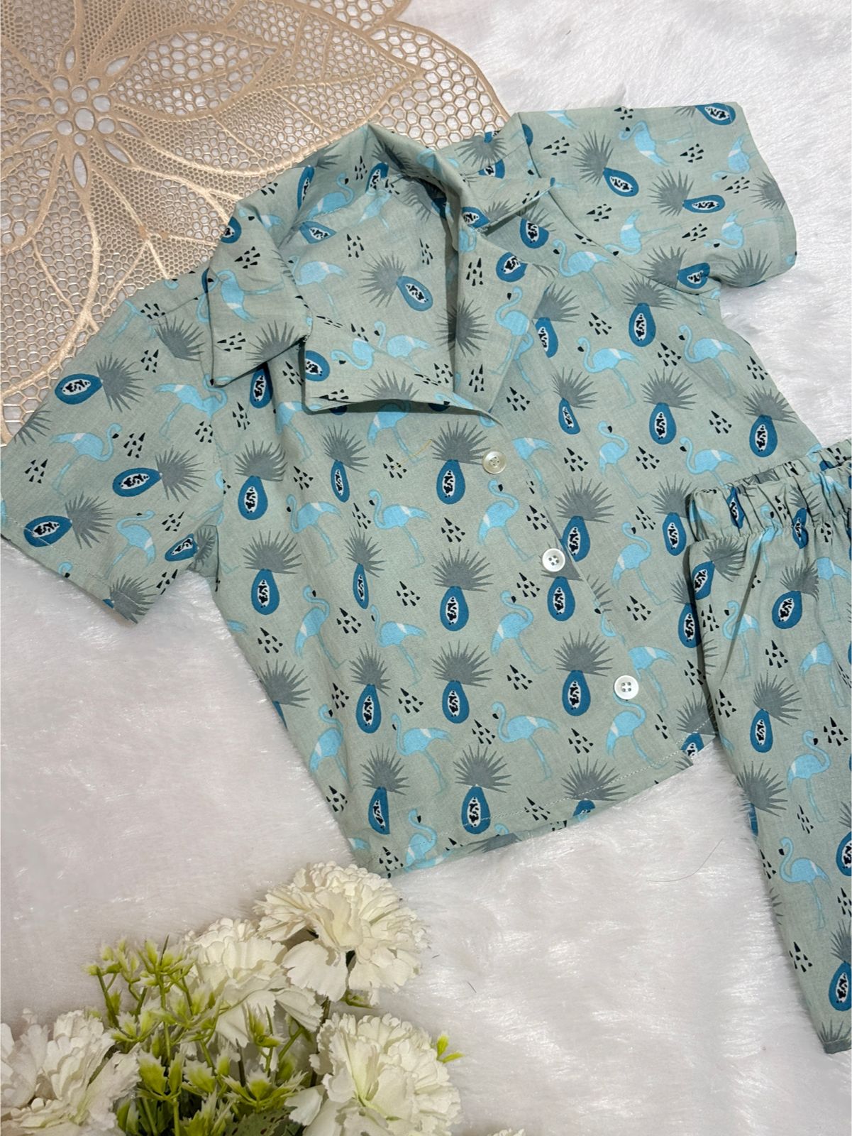 DAILY PLAY- SS605 GREY BLUE CO-ORD SET