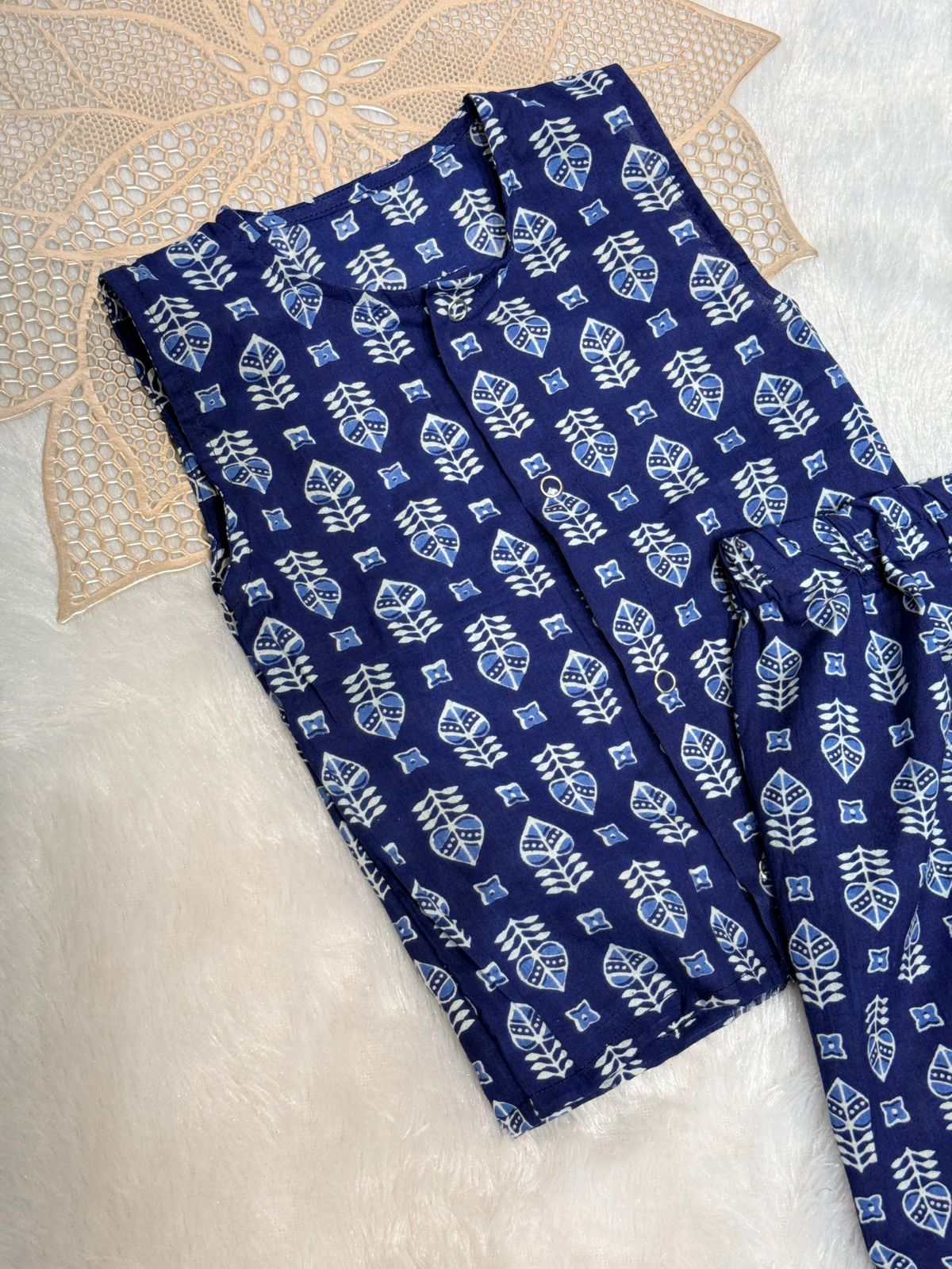 DAILY PLAY -SC807-INDIGO LEAF UNISEX COORD SET