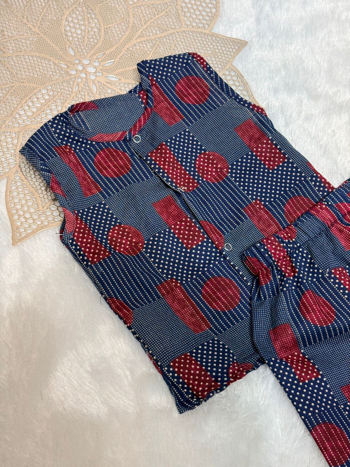 DAILY PLAY -SC810-INDIGO RED UNISEX COORD SET