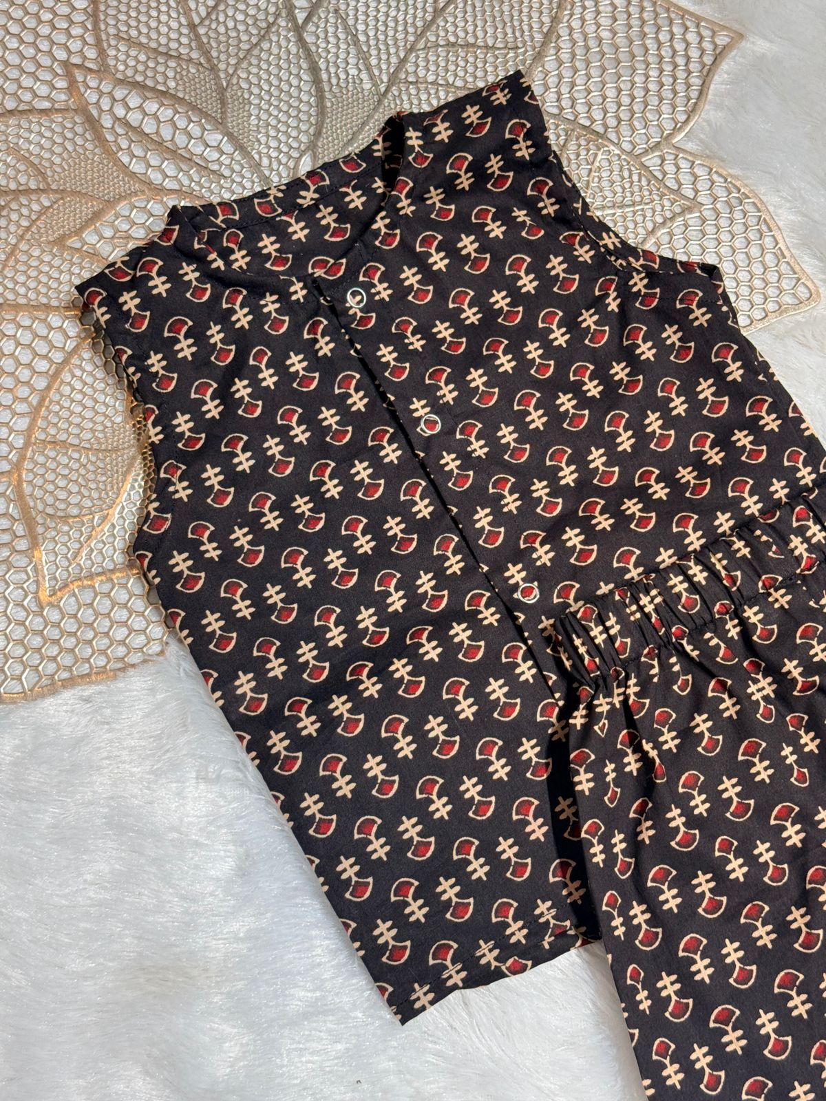 DAILY PLAY -SC817- BLACK RED  COORD SET