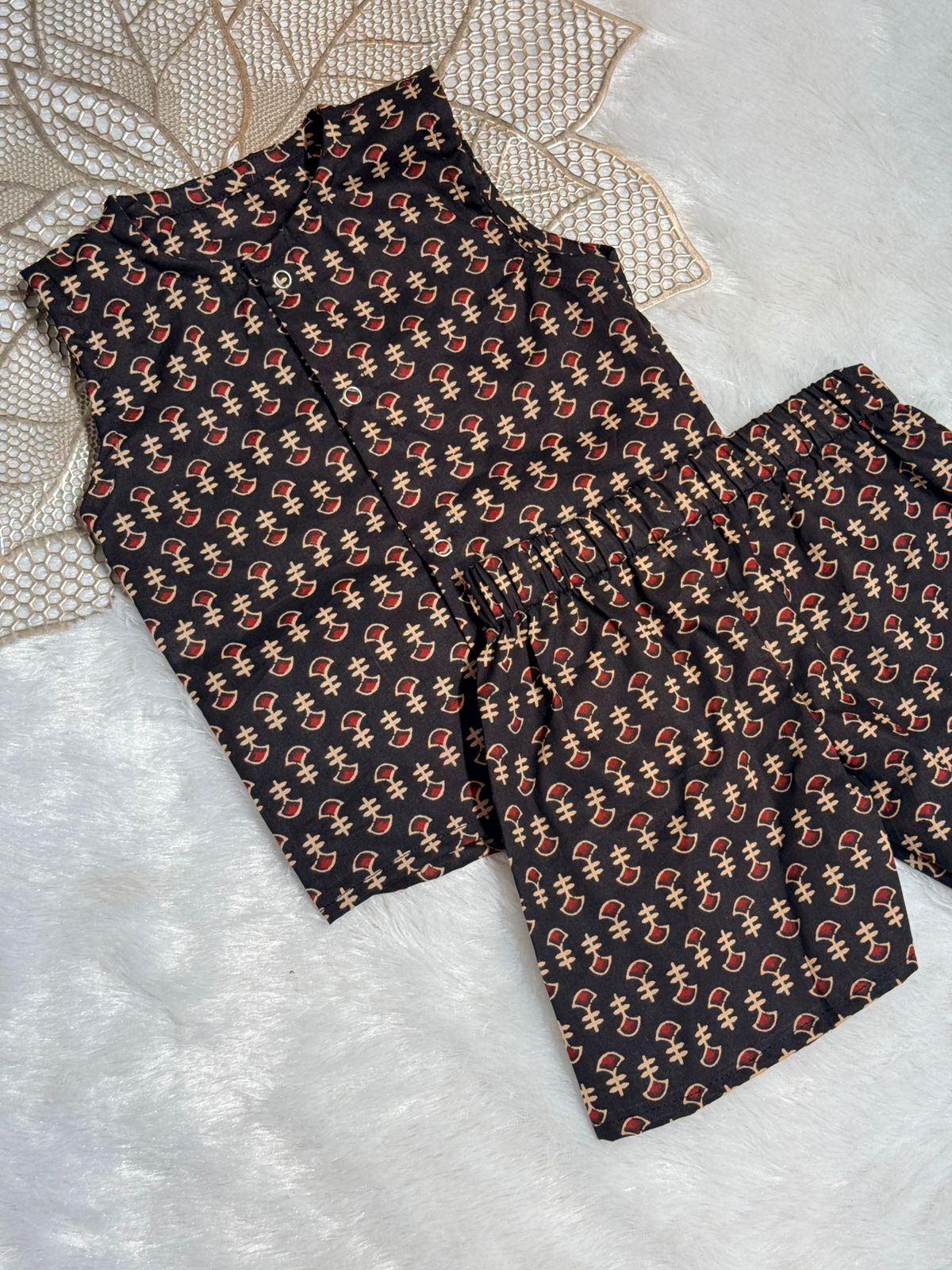 DAILY PLAY -SC817- BLACK RED  COORD SET